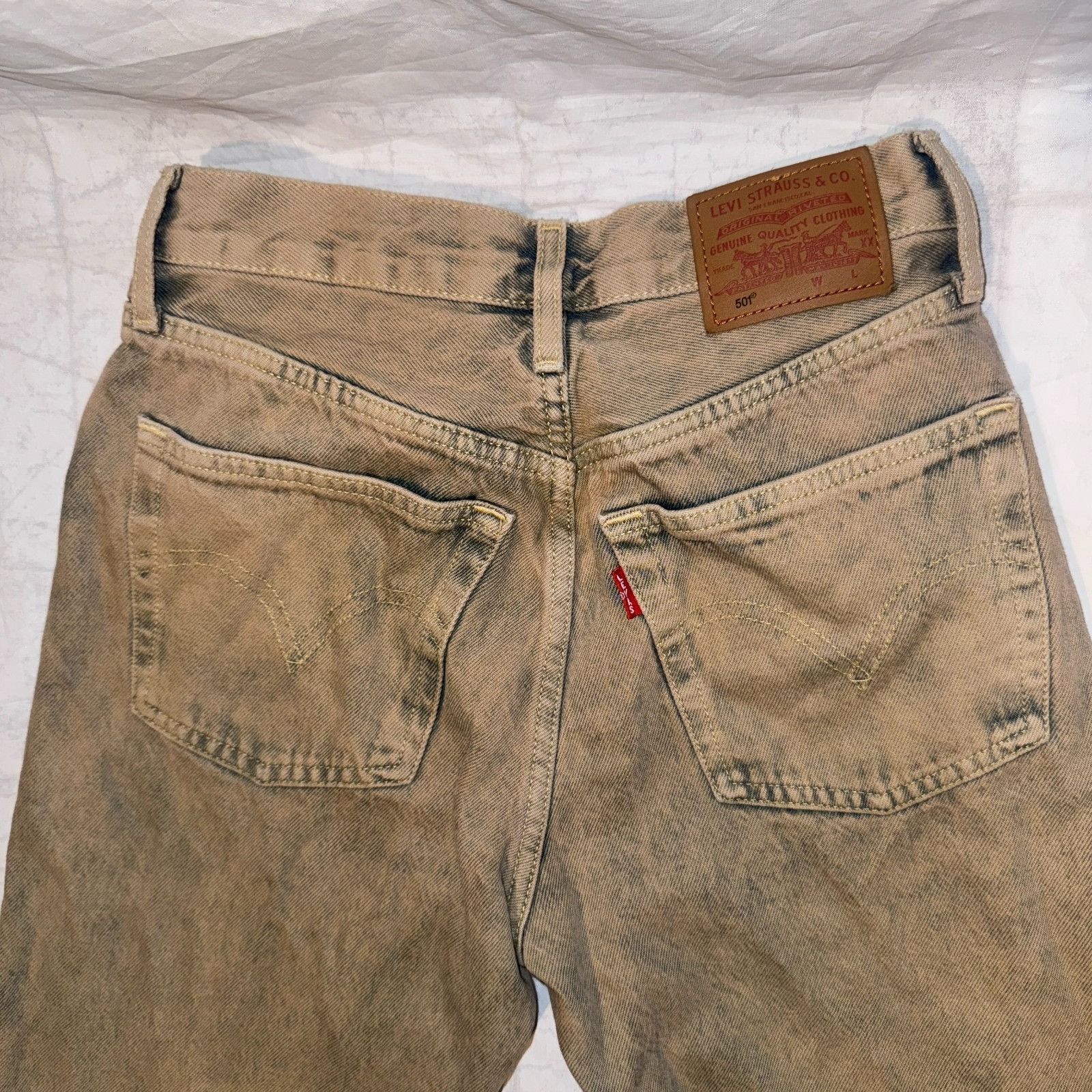 Levi's Levi's Premium 501 Women's Original Fit Cloudy Khaki - Mediu Size 24" / US 00 / IT 34 - 9 Thumbnail