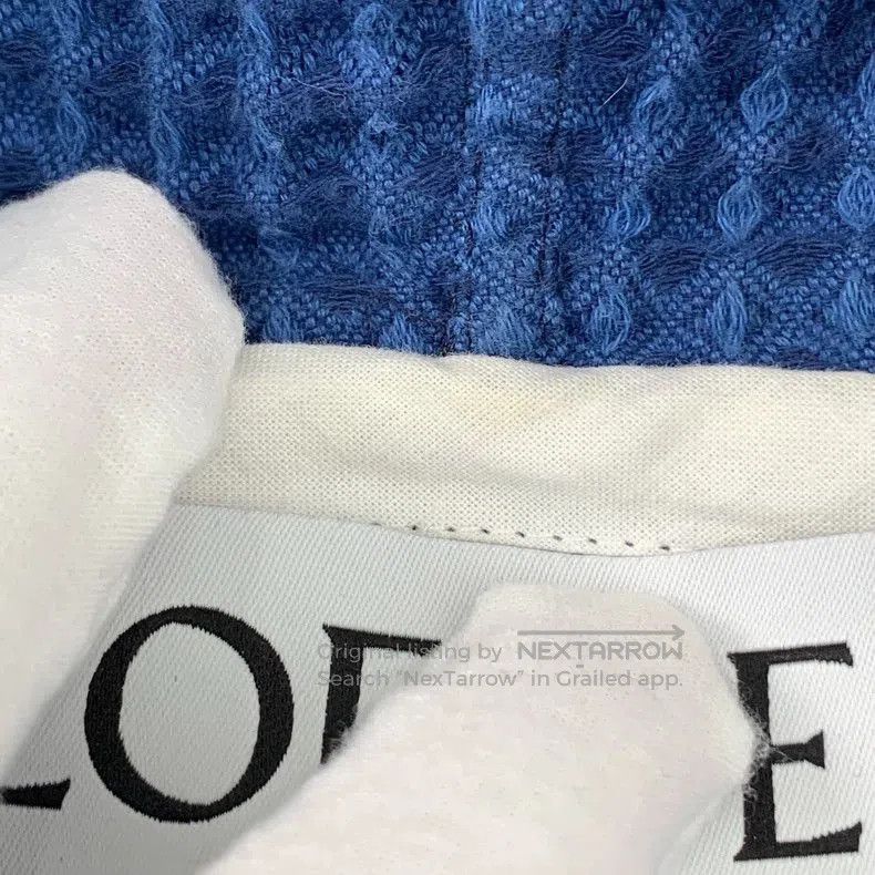 Loewe Loewe blue lettered embroidery hooded drawstring fringe nee Size US M / EU 48-50 / 2 - 8 Thumbnail