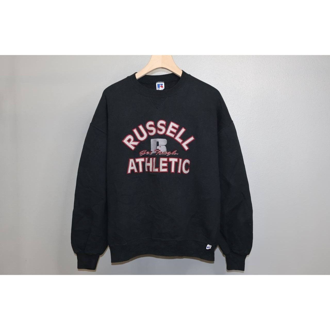 Russell Athletic Vtg 90s Russell Athletic Get Tough Sweatshirt Men’s XL Black Size US XL / EU 56 / 4 - 1 Thumbnail