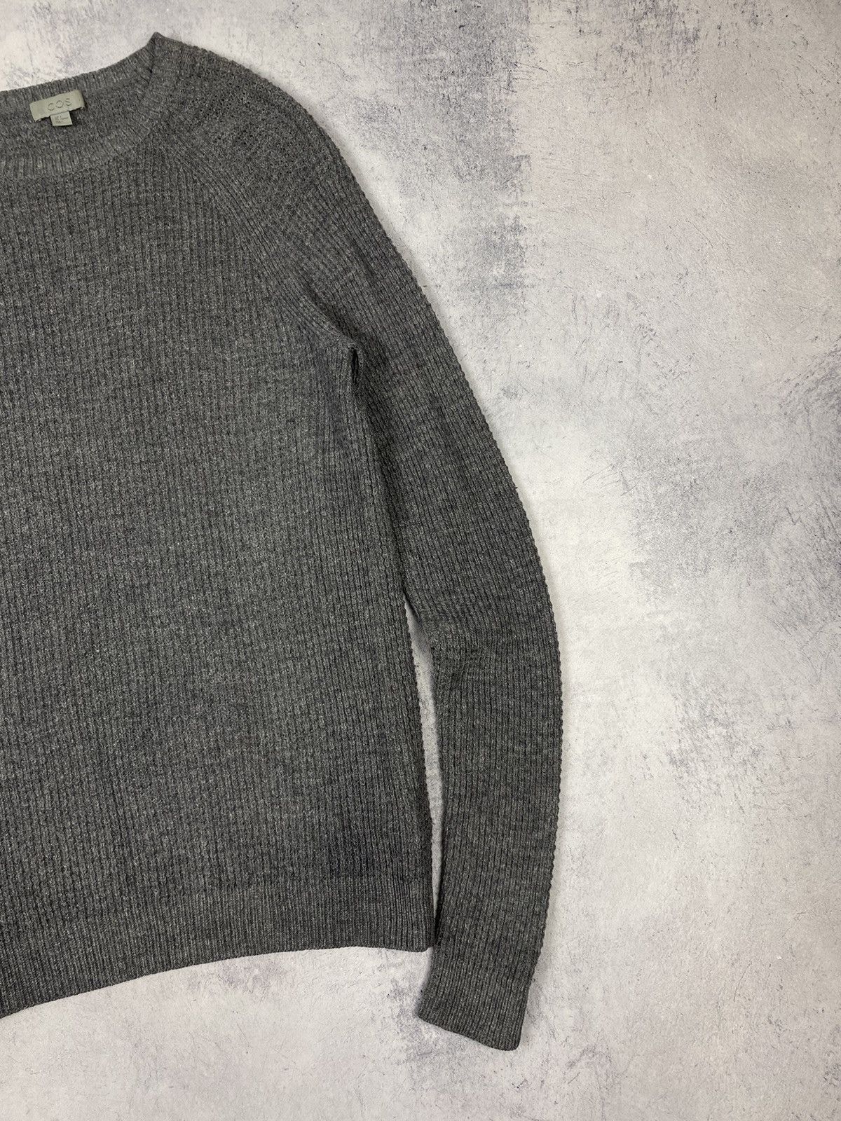 Cos Cos Wool Knit Gray Sweater Sweatshirt Designer Size US S / EU 44-46 / 1 - 4 Thumbnail