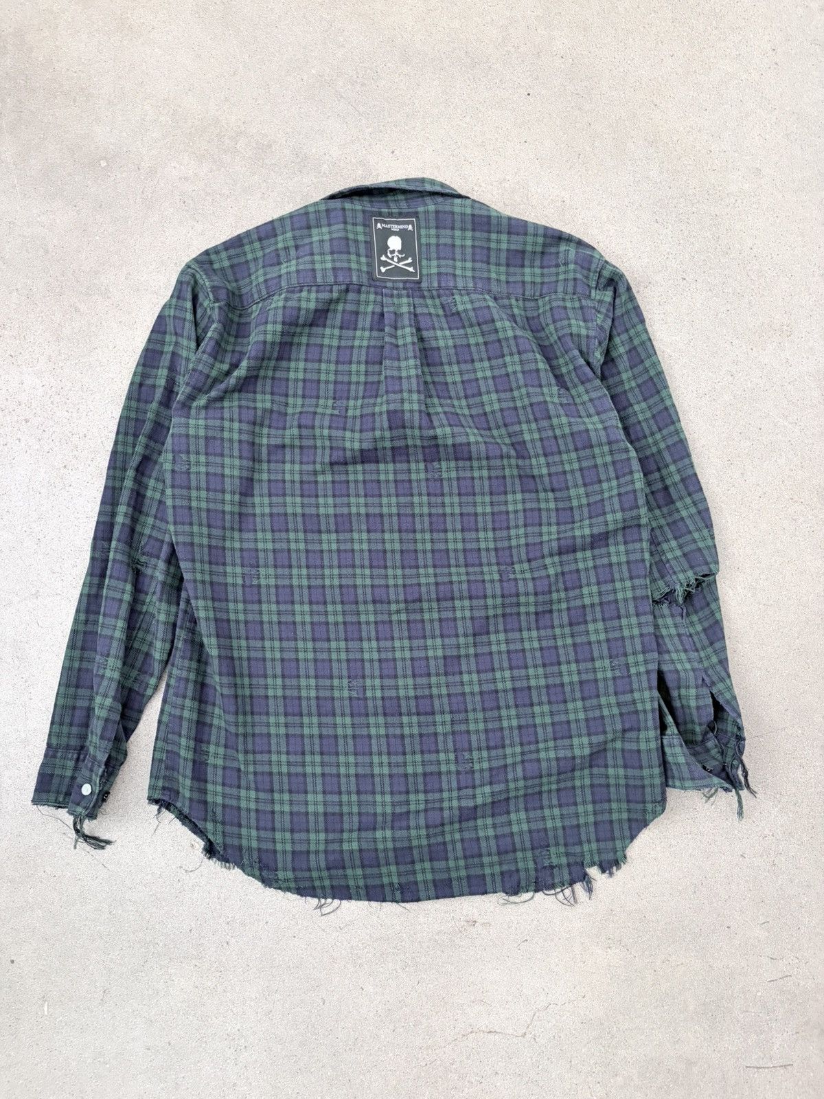 Mastermind World reversible distressed flannel Size US L / EU 52-54 / 3 - 5 Thumbnail