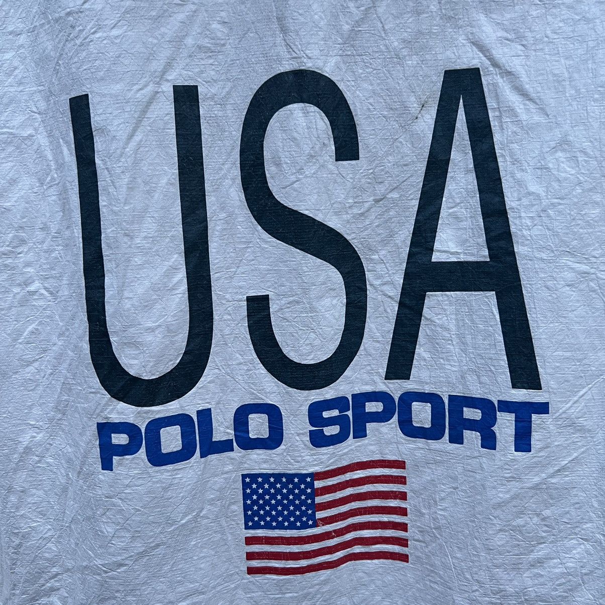 Denim & Supply Ralph Lauren × Polo Ralph Lauren × RRL Ralph Lauren Vintage 90’s Polo Sport USA flag windbreaker jacket Size US M / EU 48-50 / 2 - 4 Thumbnail