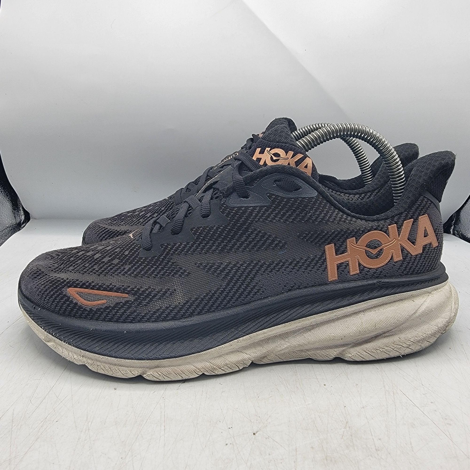 Hoka Hoka One One Clifton 9 Womens 9 B Black Running Shoes Athlet Size US 9 / IT 39 - 12 Thumbnail