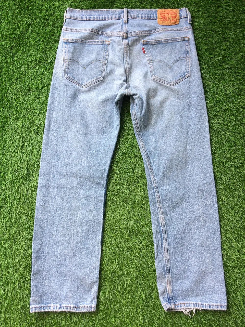 Levi's × Unsound Rags Distressed Light Wash Levis 569 Jeans D-760 Size US 31 - 2 Thumbnail