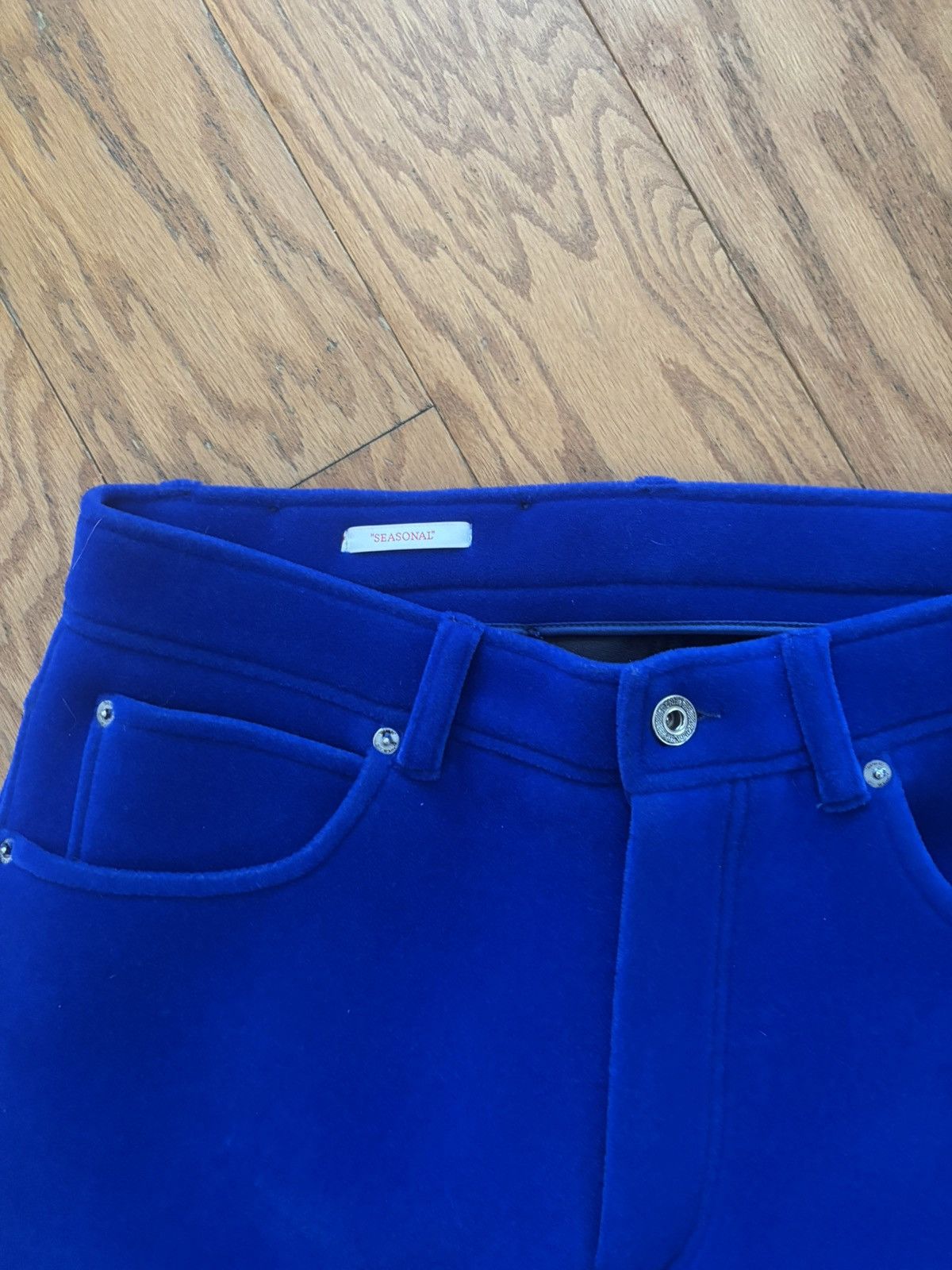 Off-White OffWhite Electric Blue Wide Trousers Size US 32 / EU 48 - 4 Thumbnail