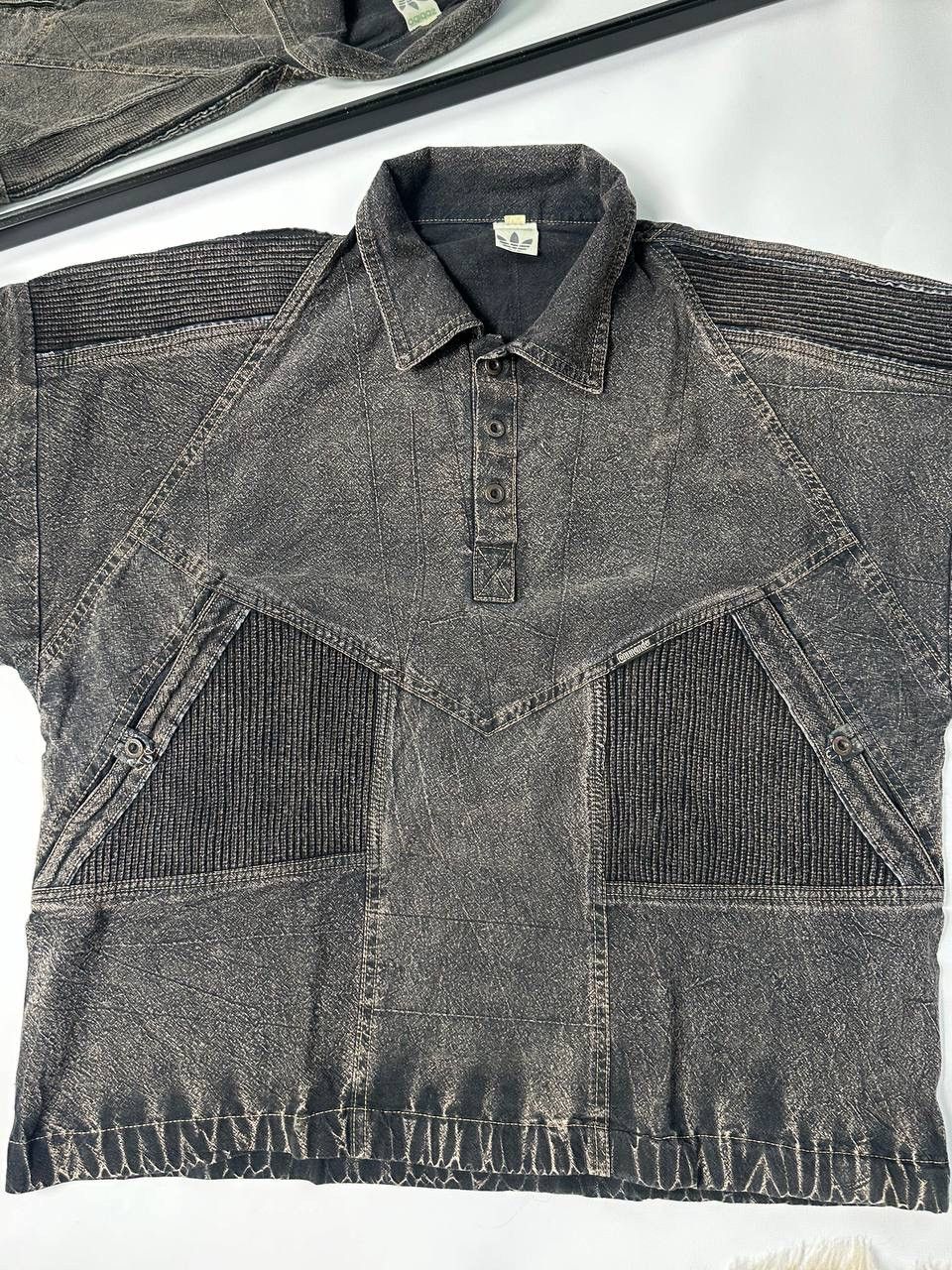 Handmade × Vintage Adidas Rare Avant Garde Shirt Vintage Size US XL / EU 56 / 4 - 4 Thumbnail