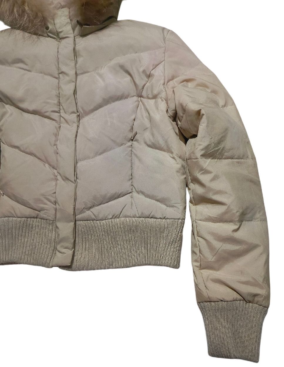 semanticdesign 2000's Cropped Down Distressed Jacket With Real Fur Size XS / US 0-2 / IT 36-38 - 4 Thumbnail