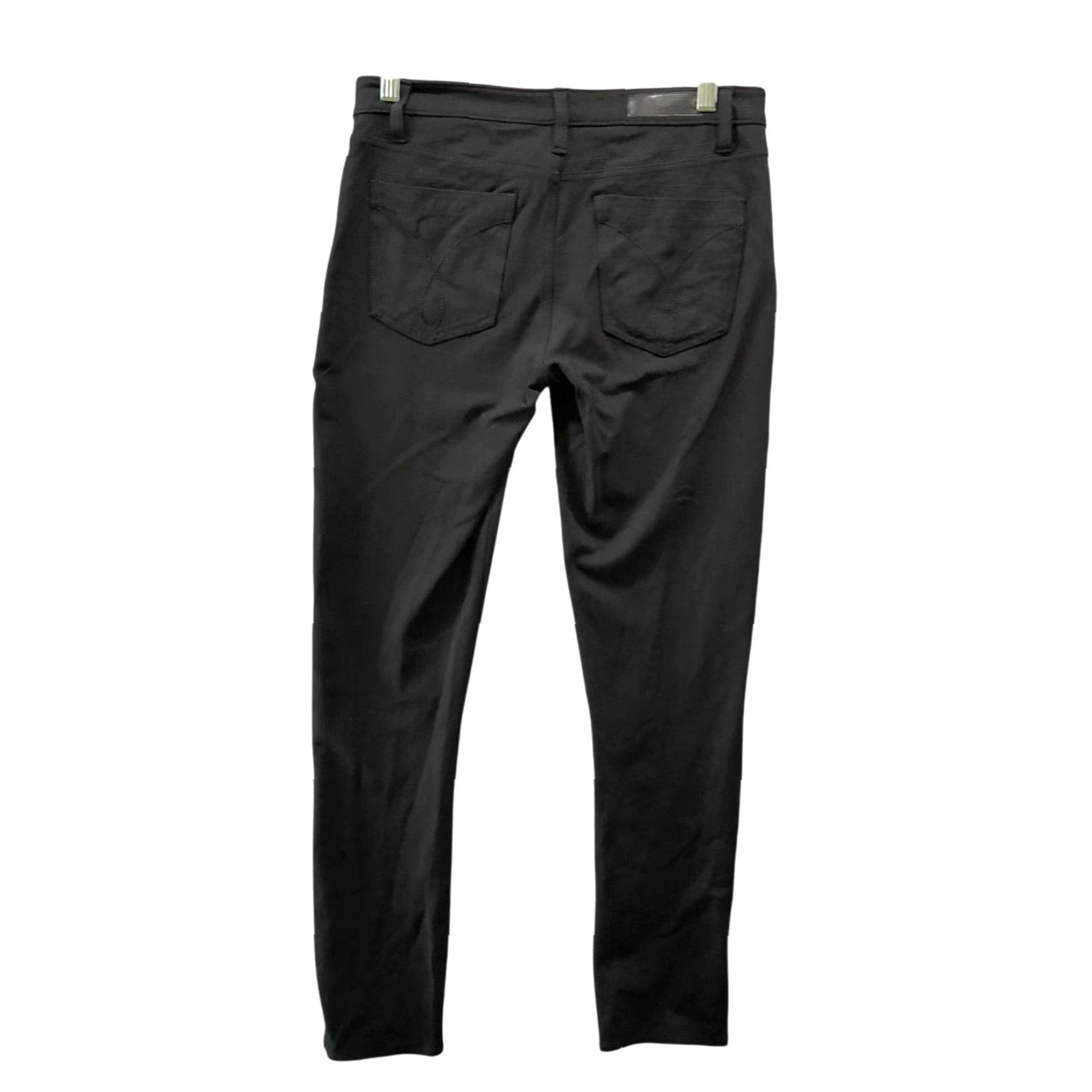 Calvin Klein Calvin Klein Pants Womens 8 Black Low Rise Ponte Skinny 5 Pocket Ankle Regular Inseam 28.5 in Size 30" / US 8 / IT 44 - 2 Thumbnail