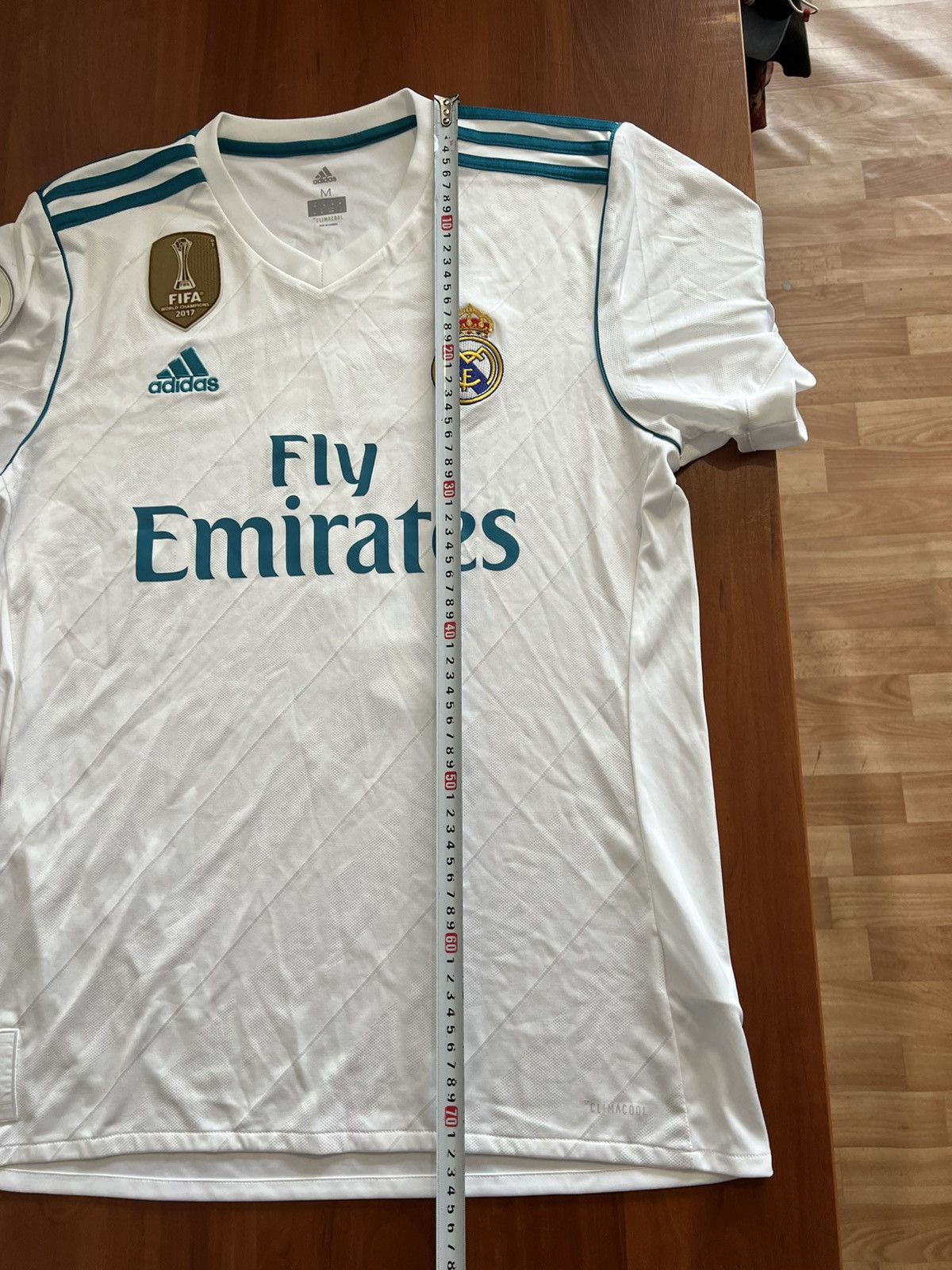 Adidas 2017/18 REAL MADRID #7 RONALDO HOME SOCCER JERSEY SHIRT M Size US M / EU 48-50 / 2 - 18 Thumbnail
