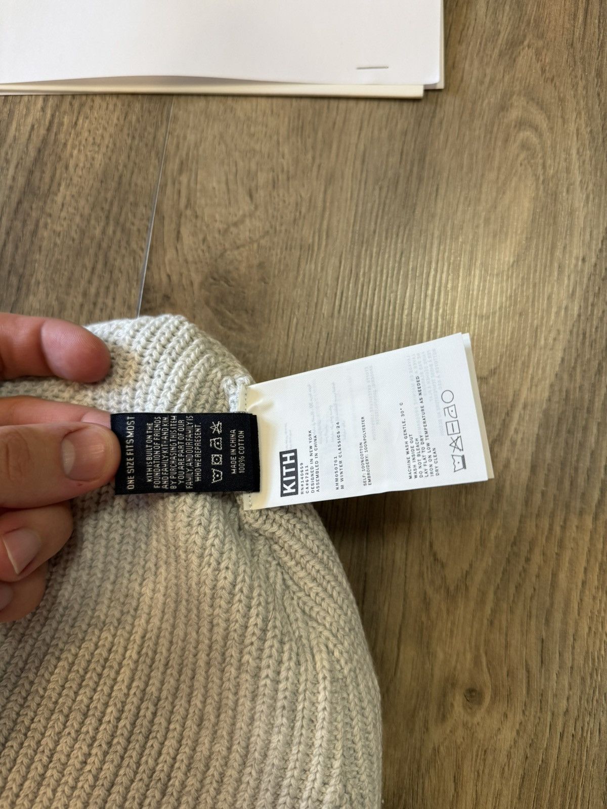 Kith Kith Grey Beanie Size ONE SIZE - 5 Thumbnail