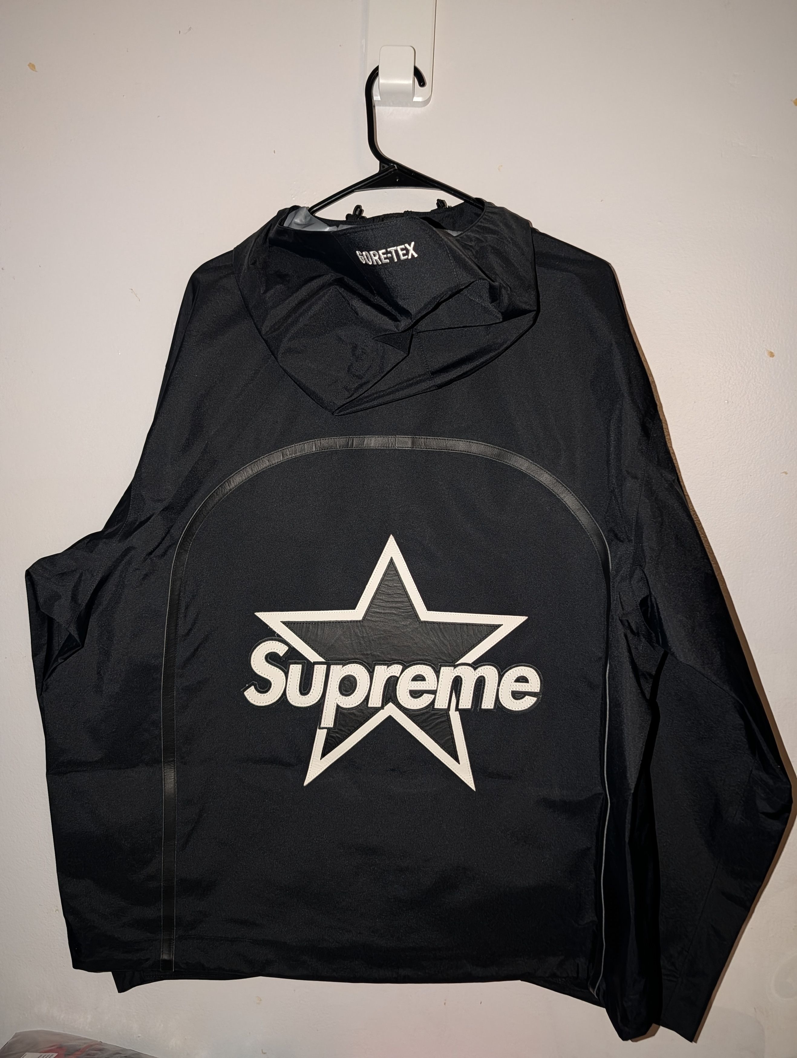 Supreme × Vanson Leathers Supreme Vanson Leathers GORETEX Zip Shell Jacket XL Black Size US XL / EU 56 / 4 - 2 Thumbnail