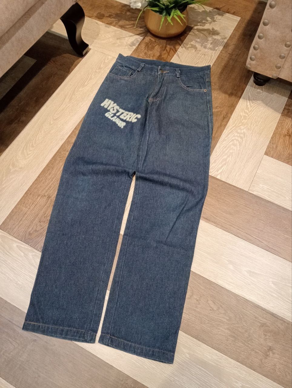 Hysteric Glamour VINTAGE HYSTERIC MINI BLUE DENIM PANTS Size US 29 - 2 Thumbnail