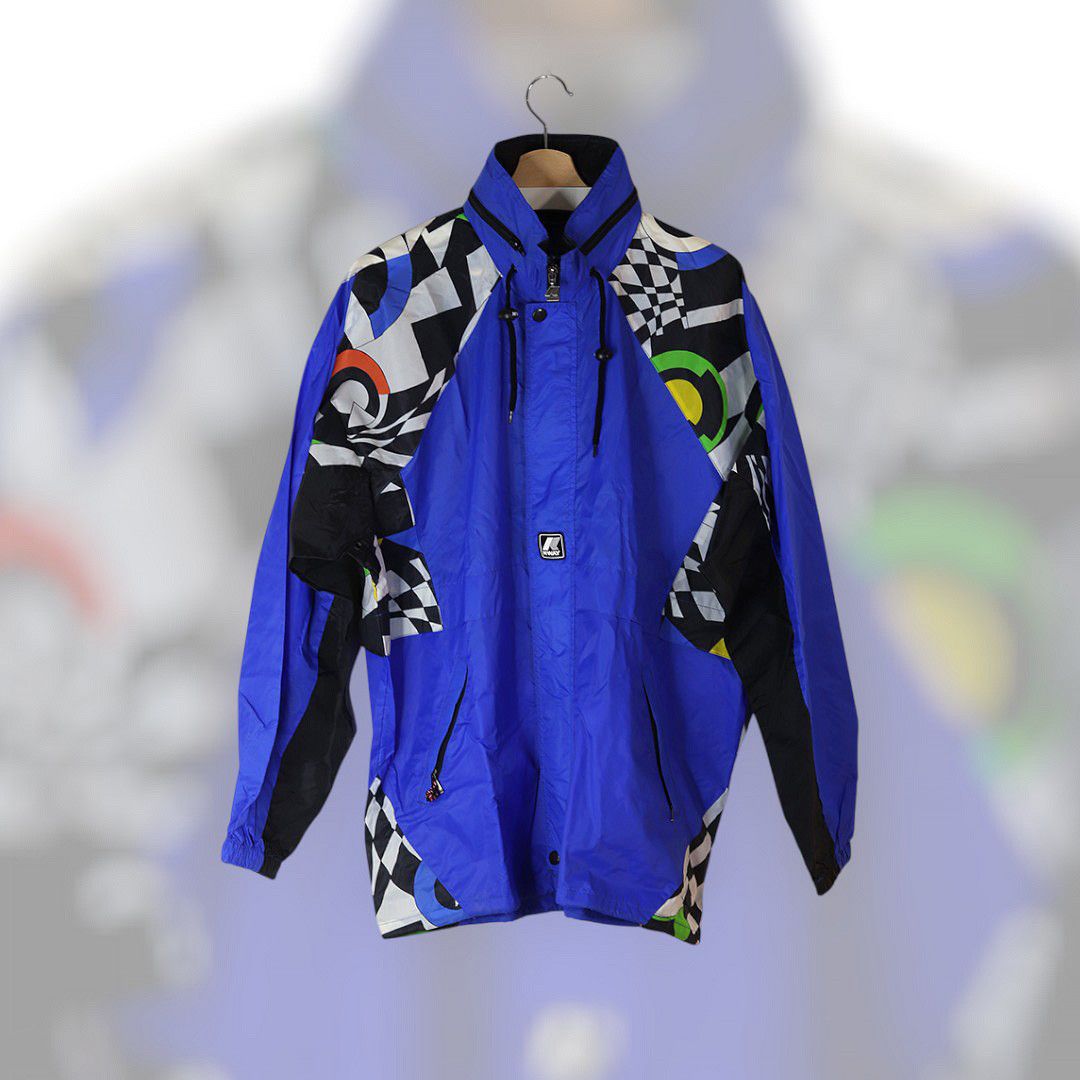 K-Way Vintage K-Way Ski Windbreaker Jacket 90s Racing Team L Size US L / EU 52-54 / 3 - 1 Thumbnail
