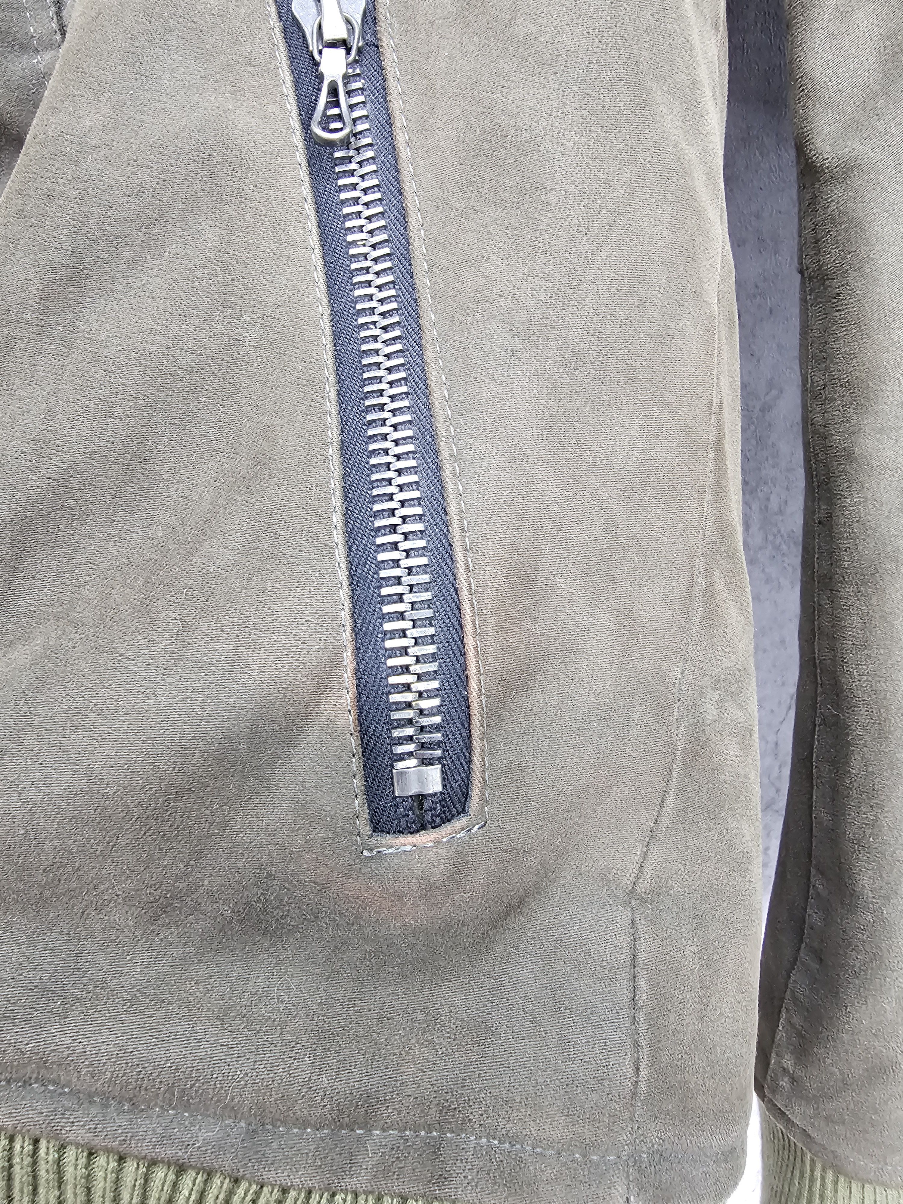 Japanese Brand × Shellac SHELLAC Riri Zipper Waxed Cotton Bomber Sherpa Jacket J0069 Size US M / EU 48-50 / 2 - 10 Thumbnail
