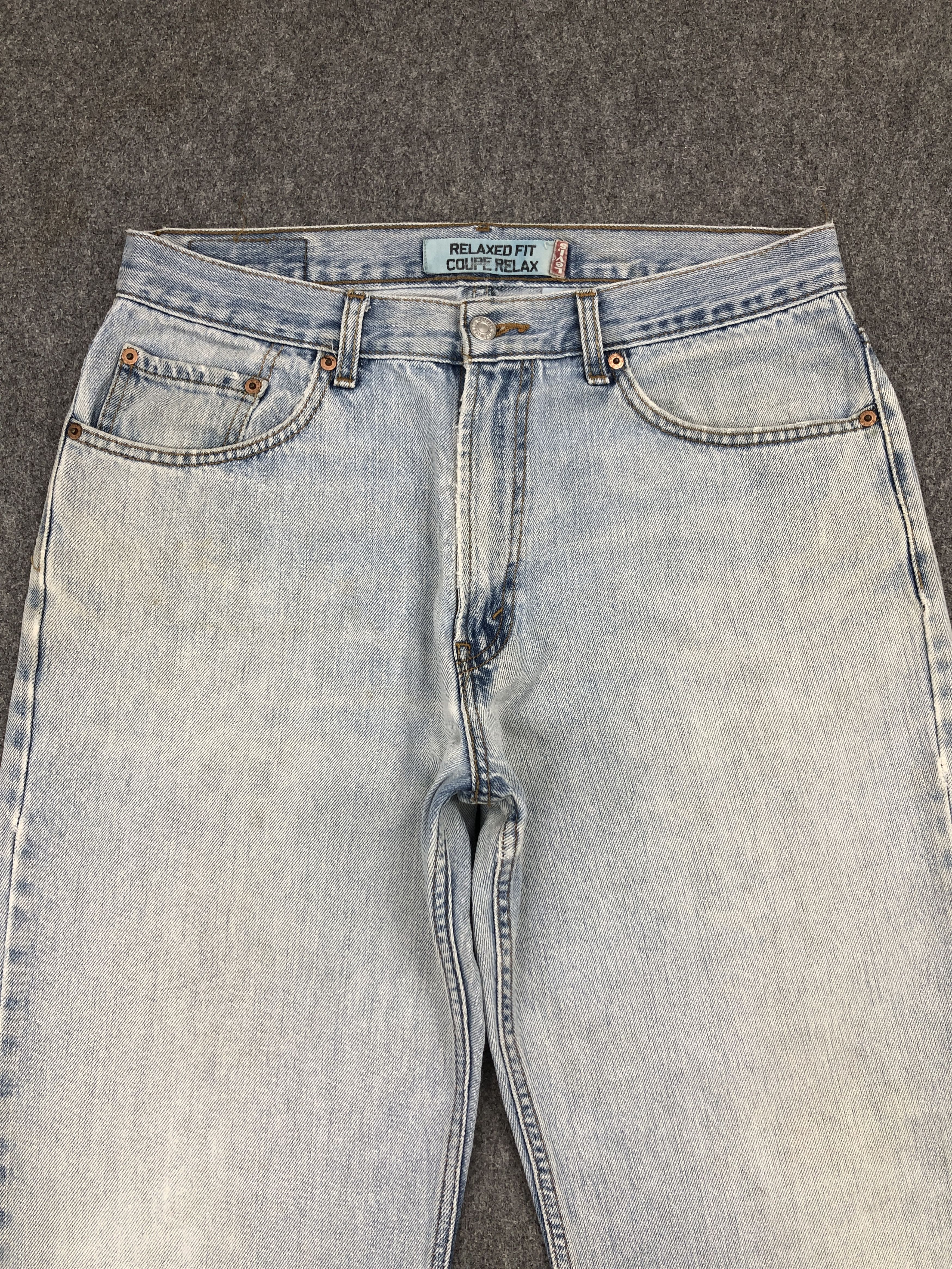 Levi's × Vintage Vintage Levis 550 Light Washed Jeans Size US 33 - 2 Thumbnail