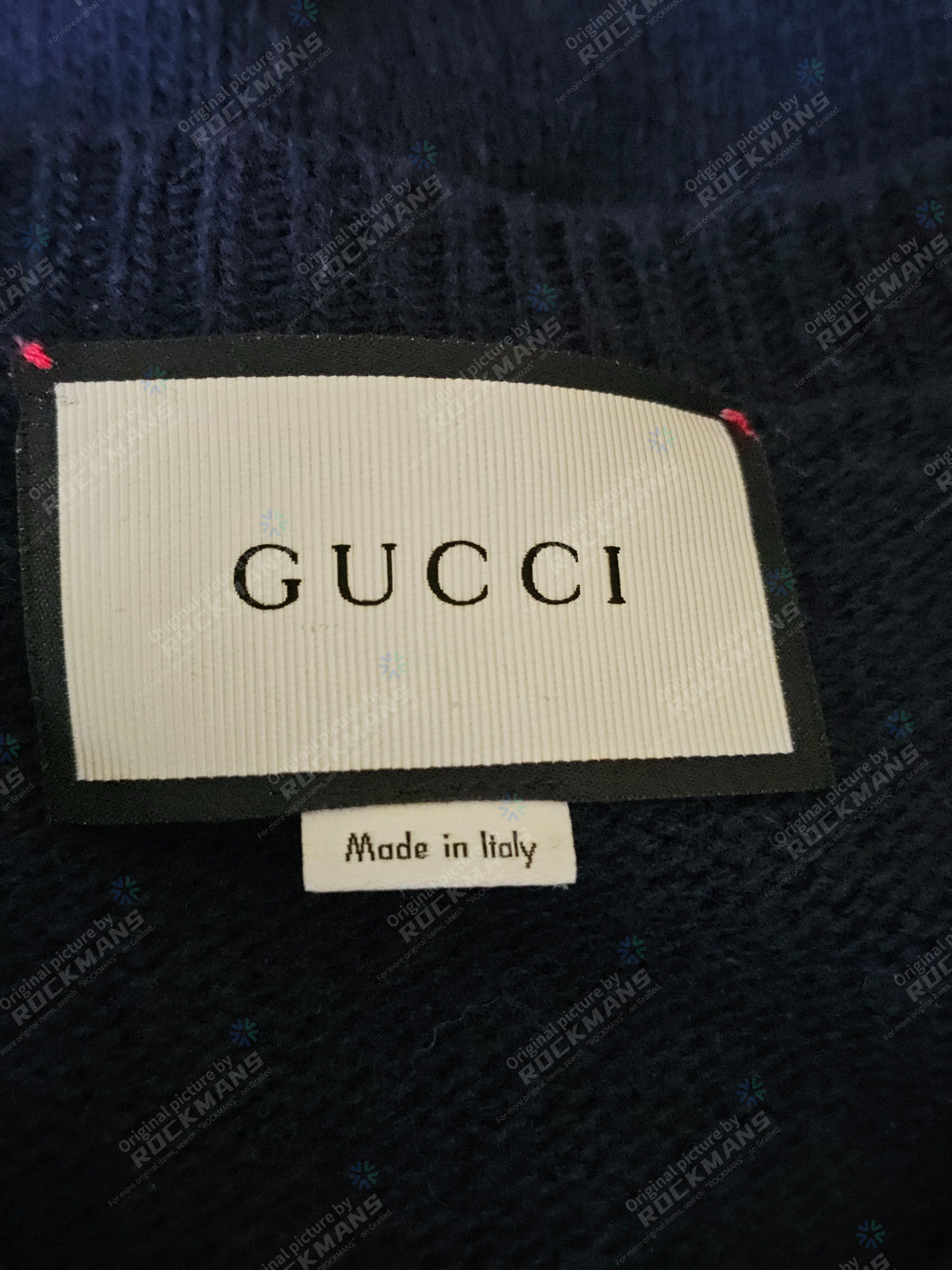 Gucci Gucci Navy Blue Dragon Appliqué Wool Sweater Size M Size US M / EU 48-50 / 2 - 5 Thumbnail