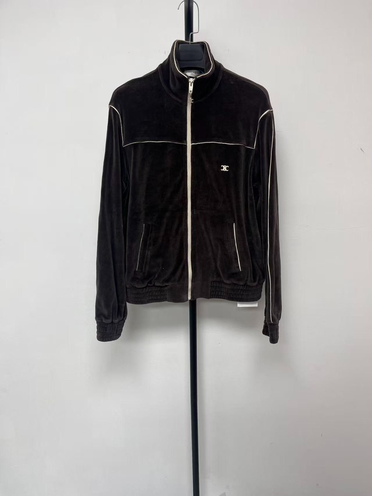 Celine Celine Men's Brown Stand Collar Jacket Size US XS / EU 42 / 0 - 1 Thumbnail