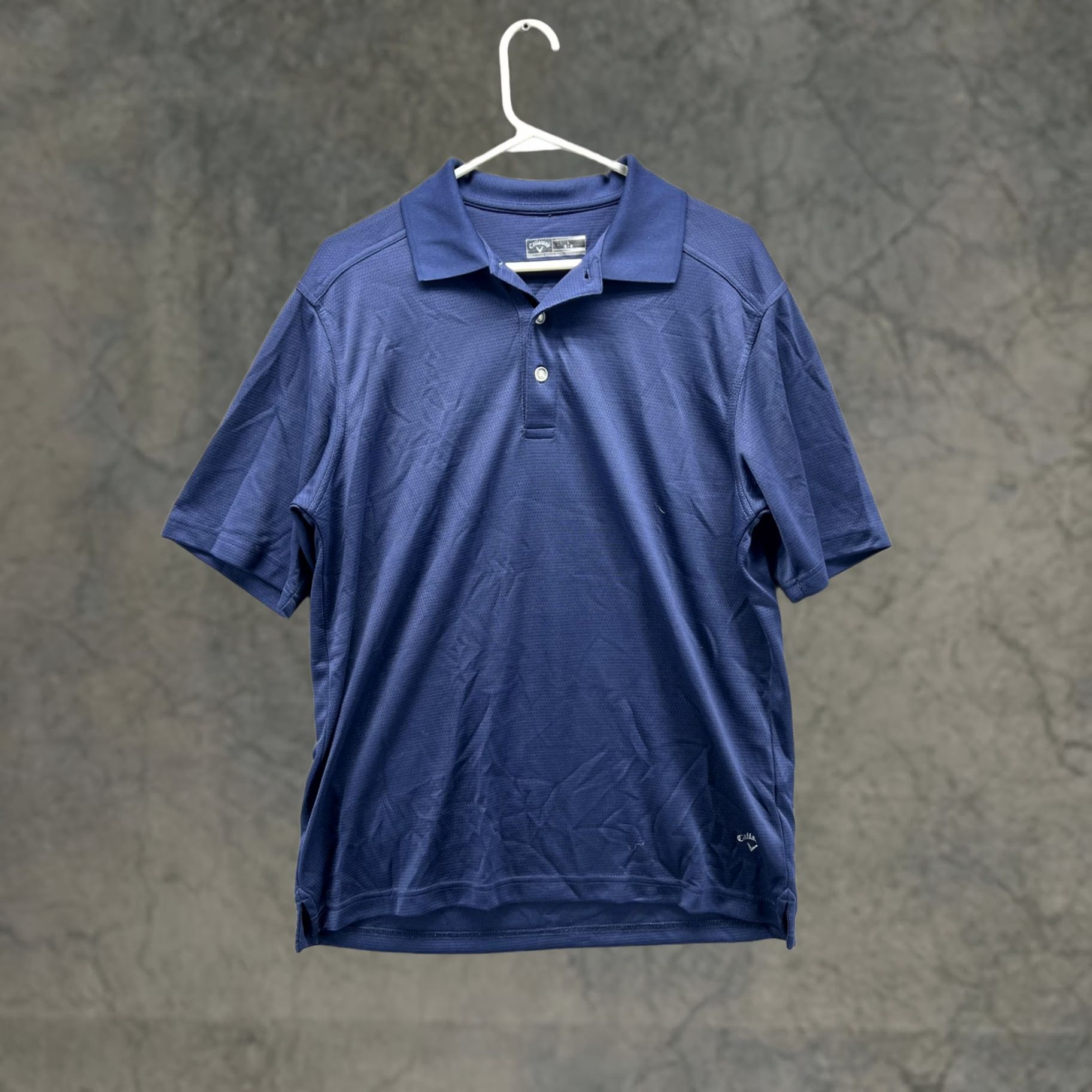 Callaway Callaway Polo Shirt Mens Large Blue Solid Lightweight Knit Golf Performance Short Sleeve Polo Shirt Mens L Blue Solid Golf Size US L / EU 52-54 / 3 - 1 Thumbnail