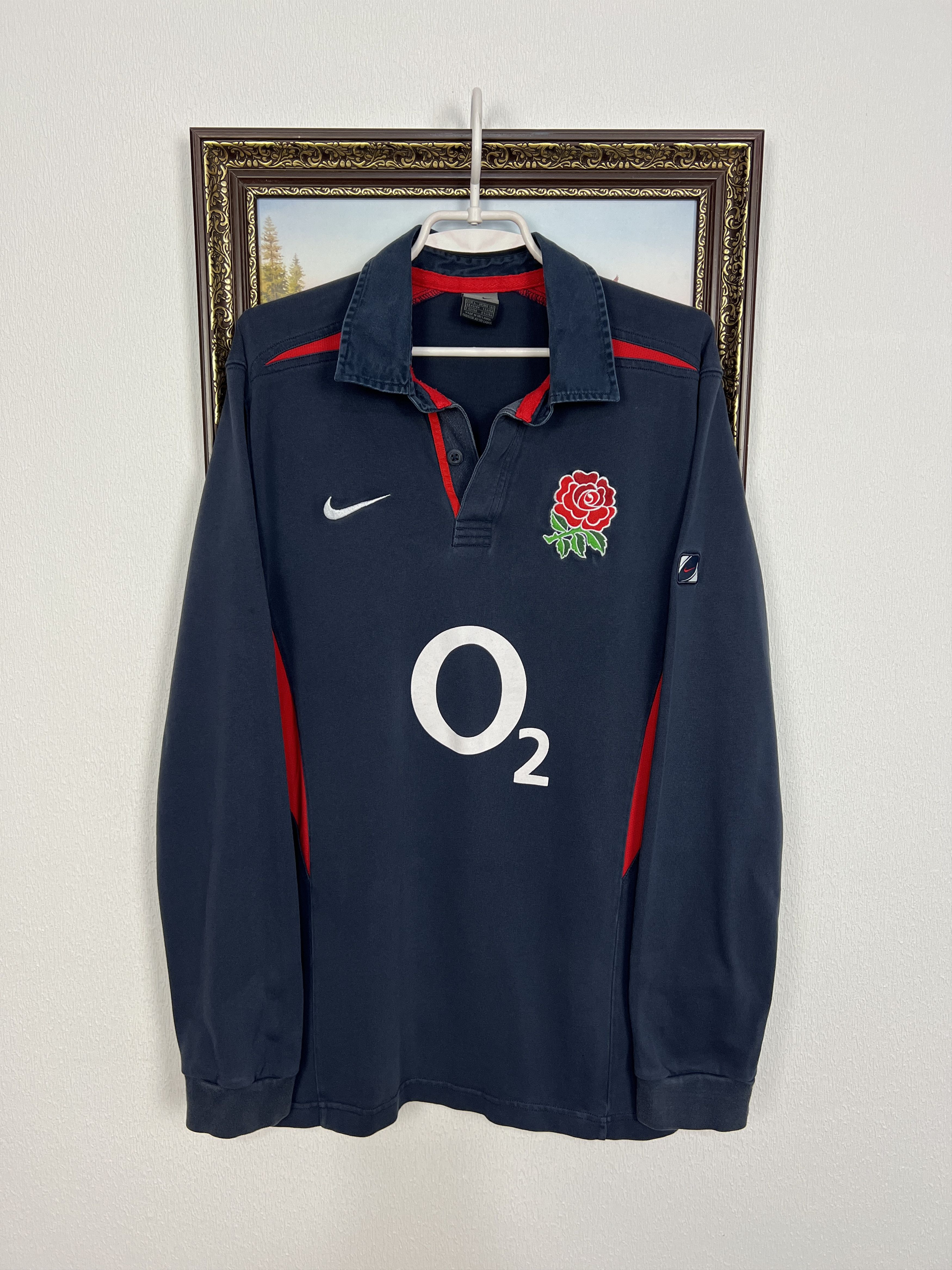 Nike Vintage England Rugby Union Long Sleeve Jersey Shirt Trikot Size US L / EU 52-54 / 3 - 1 Thumbnail