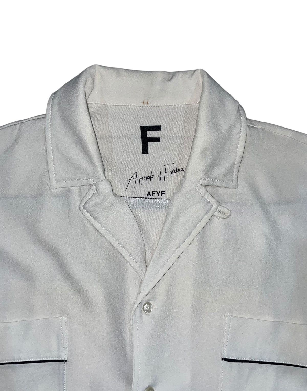 Japanese Brand AFYF Attitude of Fetishism OFF WHITE Style Shirt Size US L / EU 52-54 / 3 - 3 Thumbnail