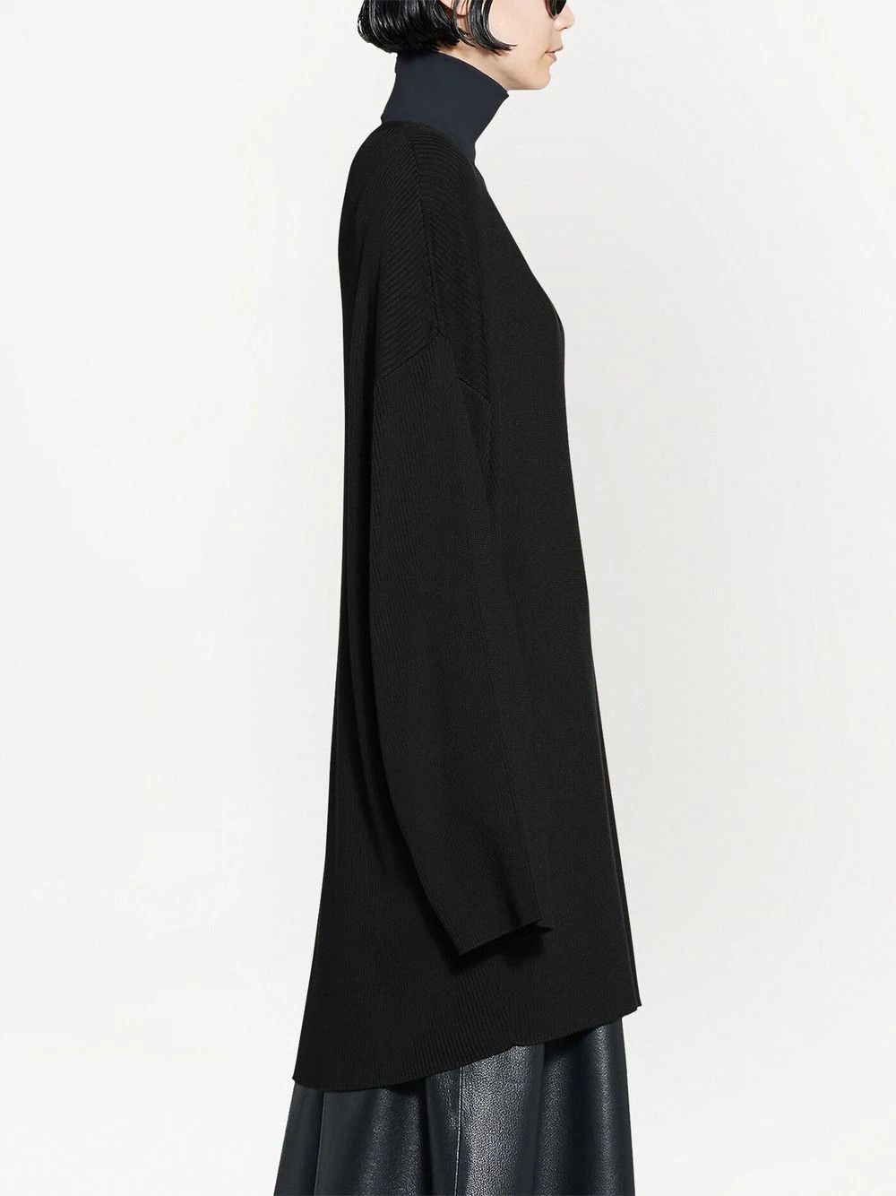 Balenciaga o1in1g1024 Vareuse Sweater in Black Size XS / US 0-2 / IT 36-38 - 3 Thumbnail