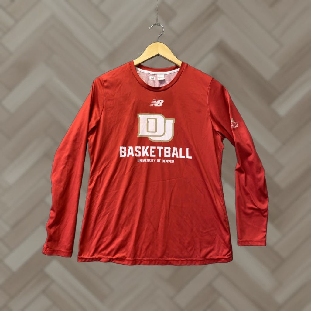 New Balance New Balance University Denver Women T-Shirt Long Sleeve Red M Shirt / 122-11 Size M / US 6-8 / IT 42-44 - 1 Thumbnail