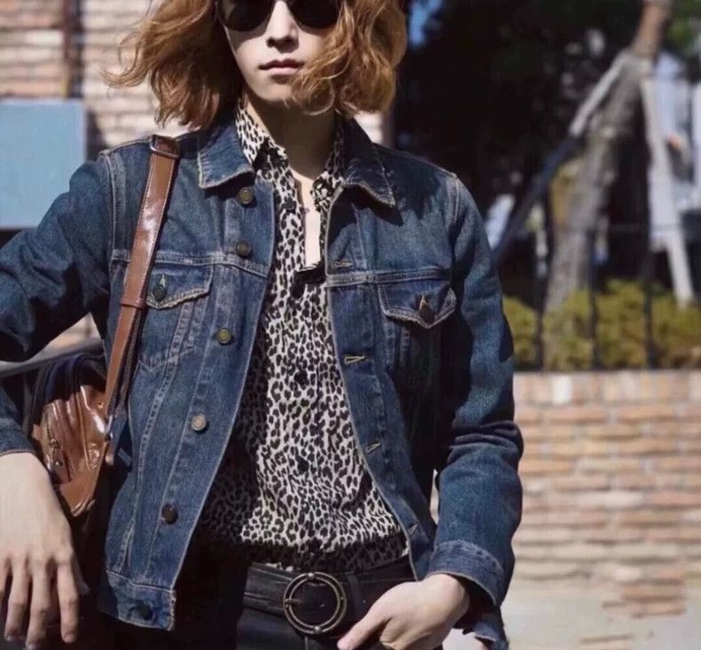 Saint Laurent Paris Saint Laurent size 41 13FW First Year Snow Leopard Shirt 2 Size US L / EU 52-54 / 3 - 7 Thumbnail