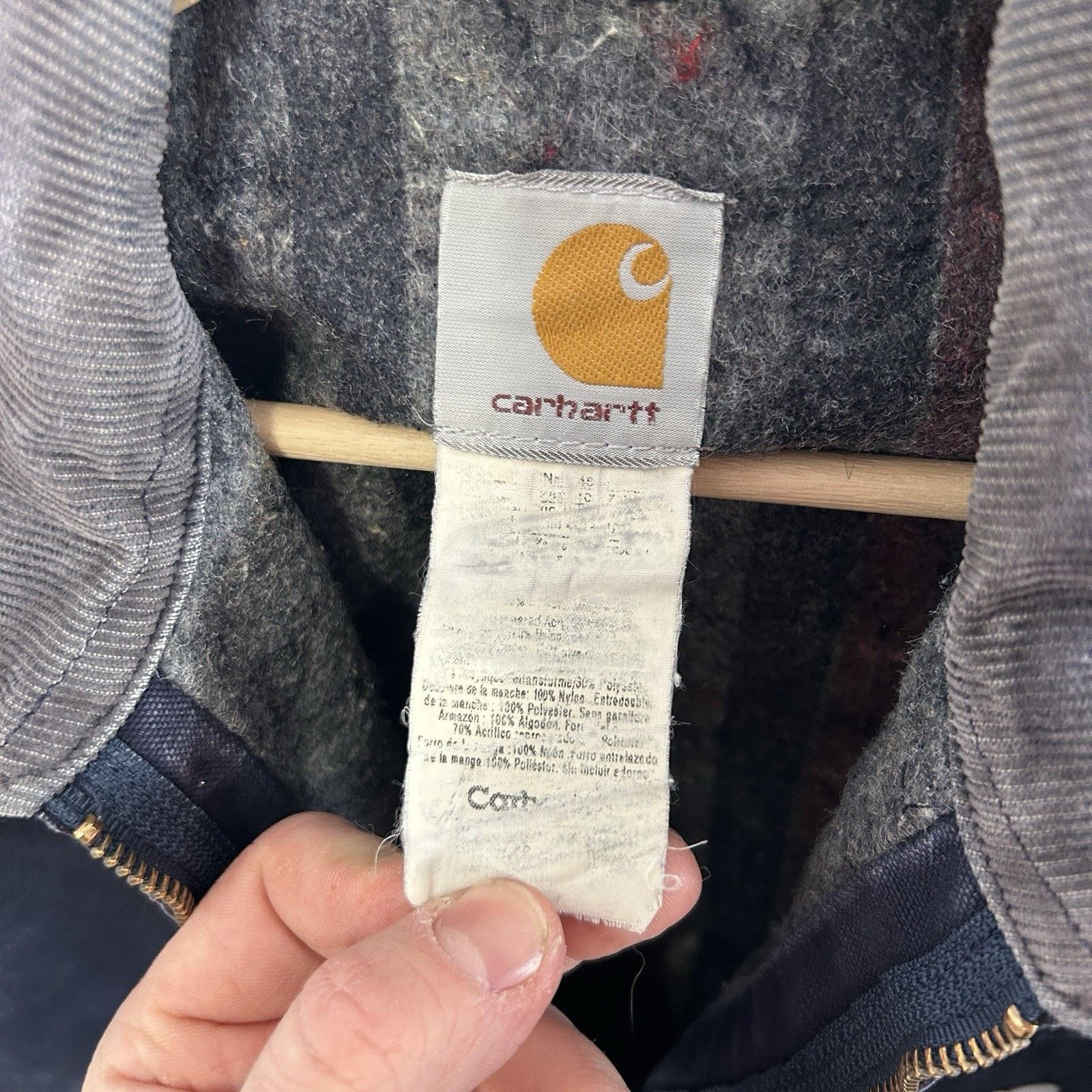 Carhartt Vintage Carhartt Blanket-Lined Detroit Jacket “Dark Navy” Size US L / EU 52-54 / 3 - 13 Thumbnail