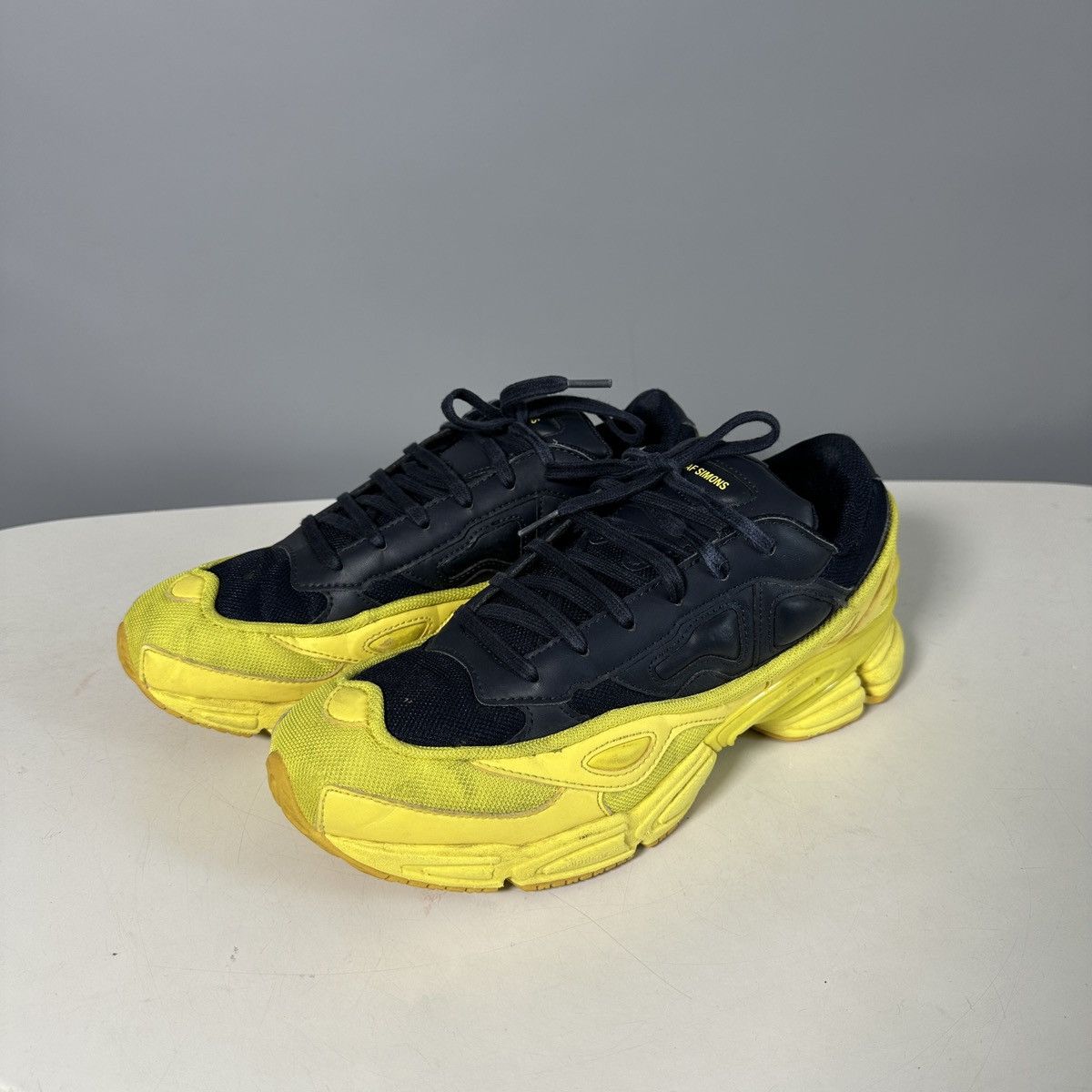 Adidas × Raf Simons × Raf by Raf Simons adidas ozweego raf simons Bright Yellow Night Navy Size US 9.5 / EU 42-43 - 2 Thumbnail