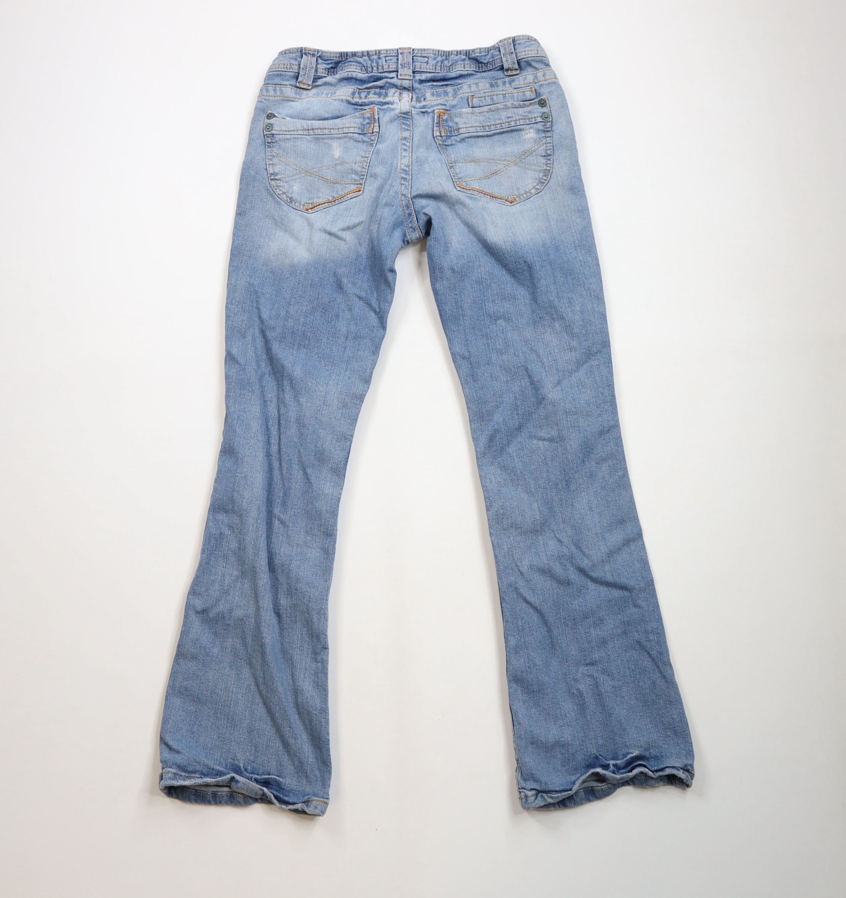 Aeropostale × Vintage Vintage Y2K Aeropostale Babydoll Flared Denim Jeans Size 32" / US 10 / IT 46 - 9 Thumbnail