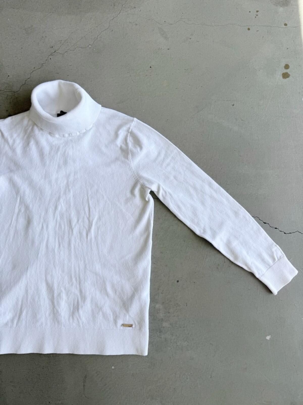 Tommy Hilfiger Tommy Hilfiger / Turtleneck Sweater / Ivory Size M / US 6-8 / IT 42-44 - 8 Thumbnail