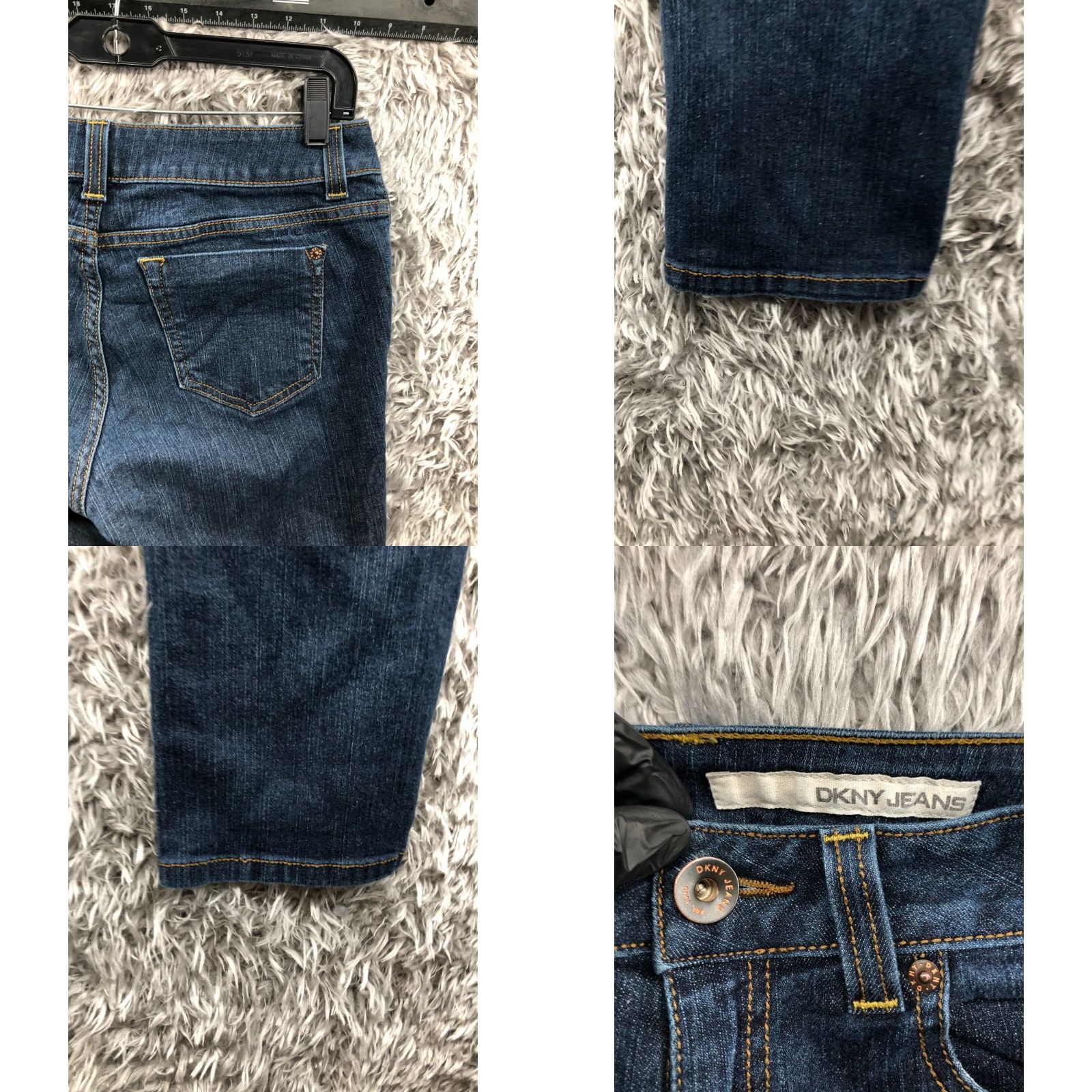DKNY DKNY Jeans Straight DKNY Womens Medium Wash Blue Mid Rise Size 6 Size 28" / US 6 / IT 42 - 8 Thumbnail