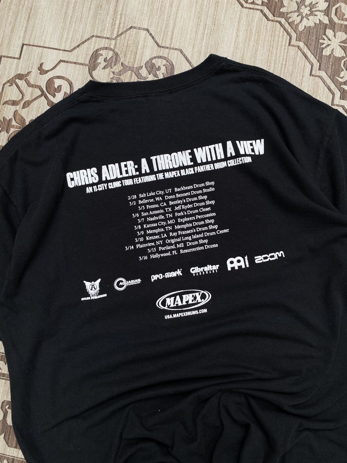 Band Tees 2011 Chris Adler Tour "A Throne With a View" Size US L / EU 52-54 / 3 - 4 Thumbnail