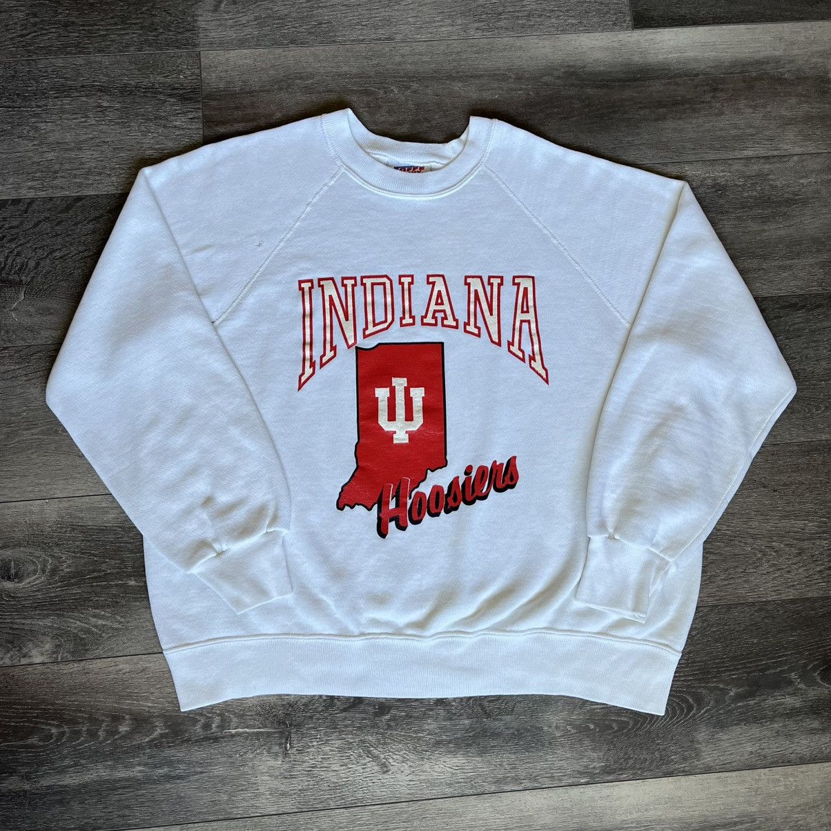 Vintage Vintage 80s Indiana University Hoosiers Crewneck Sweatshirt Size US XL / EU 56 / 4 - 1 Thumbnail