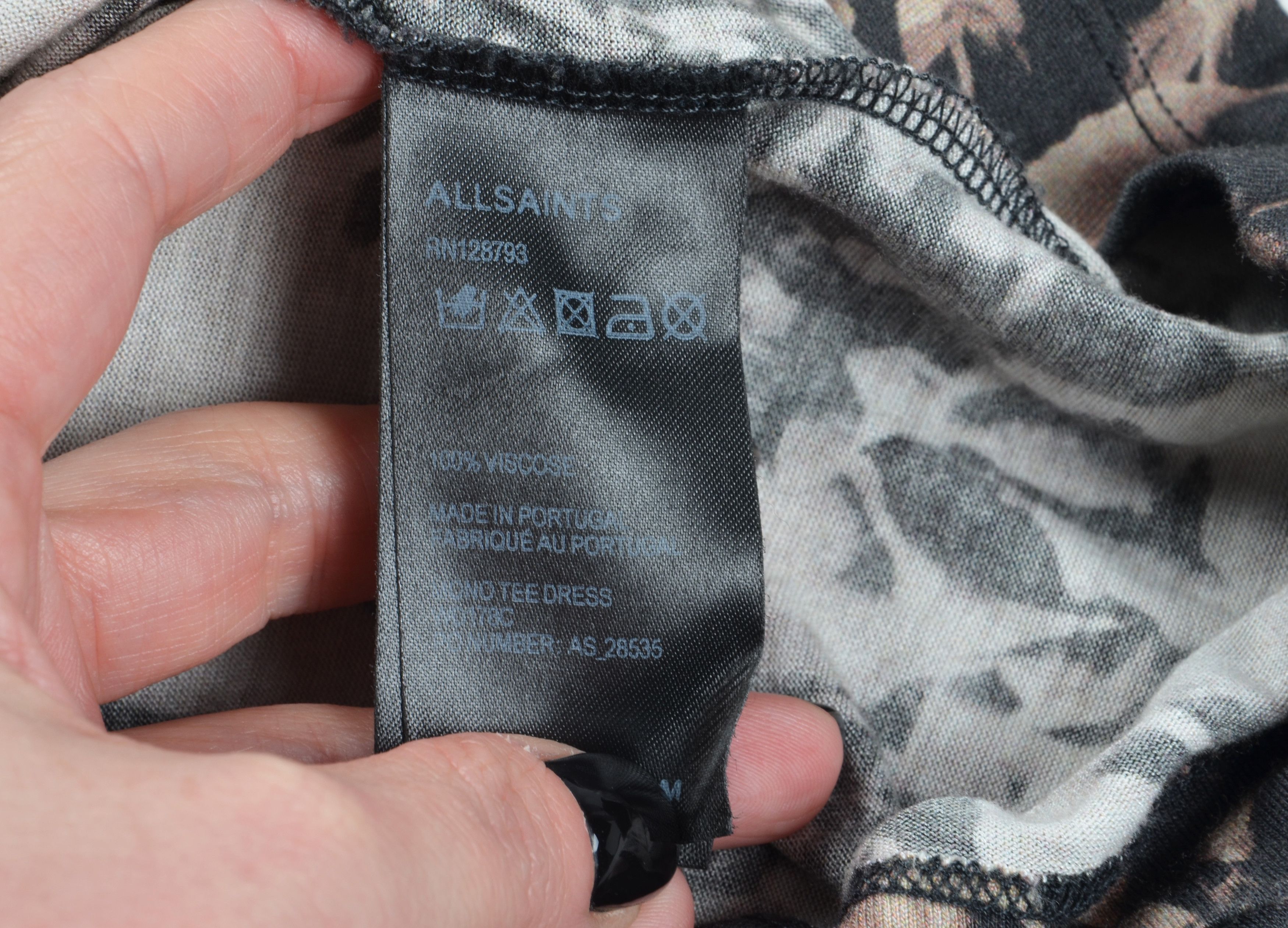 Allsaints Allsaints Abstract Print Scoop Neck Bodycon Stretch Dress Size M / US 6-8 / IT 42-44 - 9 Thumbnail