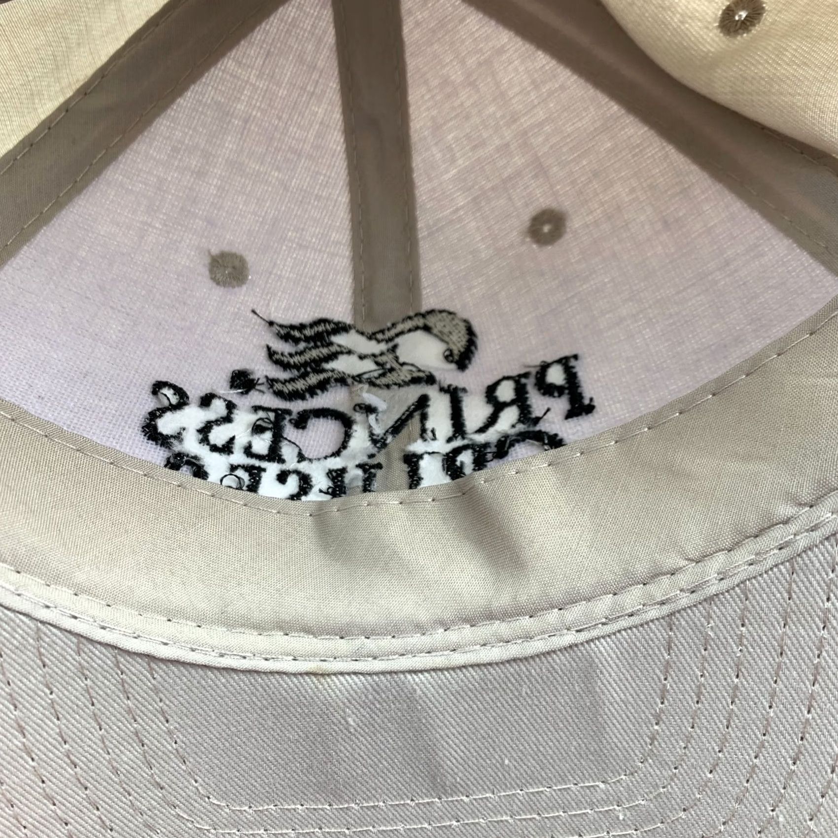 Vintage VINTAGE Princess Cruises Tourist Polyester Tan Strapback Dad Hat Cap Hit Wear One Size White Cap Mens Womens Boys Girls Size ONE SIZE - 5 Thumbnail
