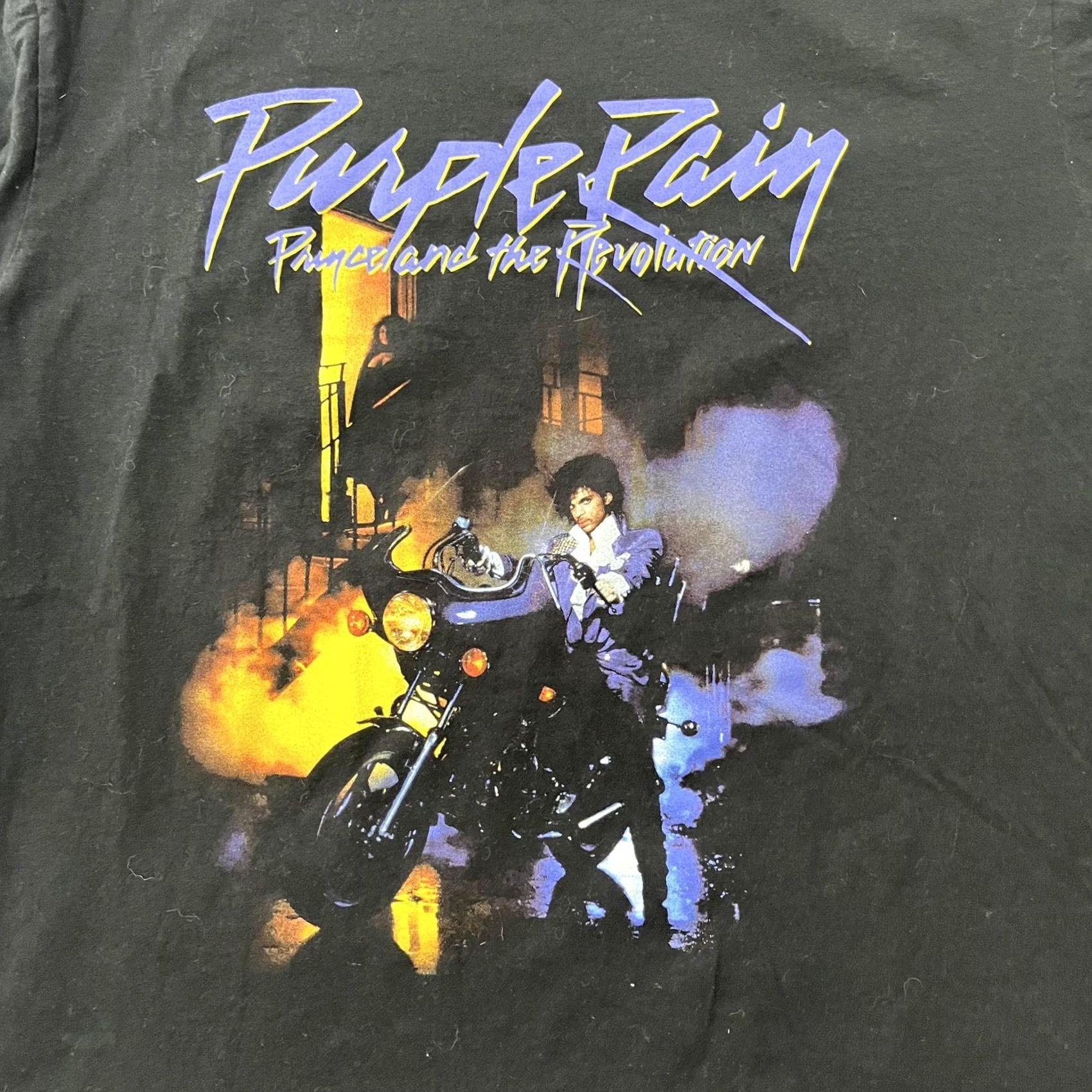 Prince Prince Purple Rain Shirt Mens XL Black Movie Poster Graphic Band Tee Music 80s Size US XL / EU 56 / 4 - 2 Thumbnail