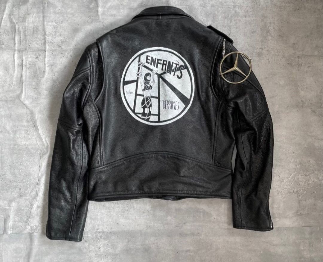 Enfants Riches Deprimes Erd Mercedes-Benz logo leather jacket Size US M / EU 48-50 / 2 - 5 Thumbnail