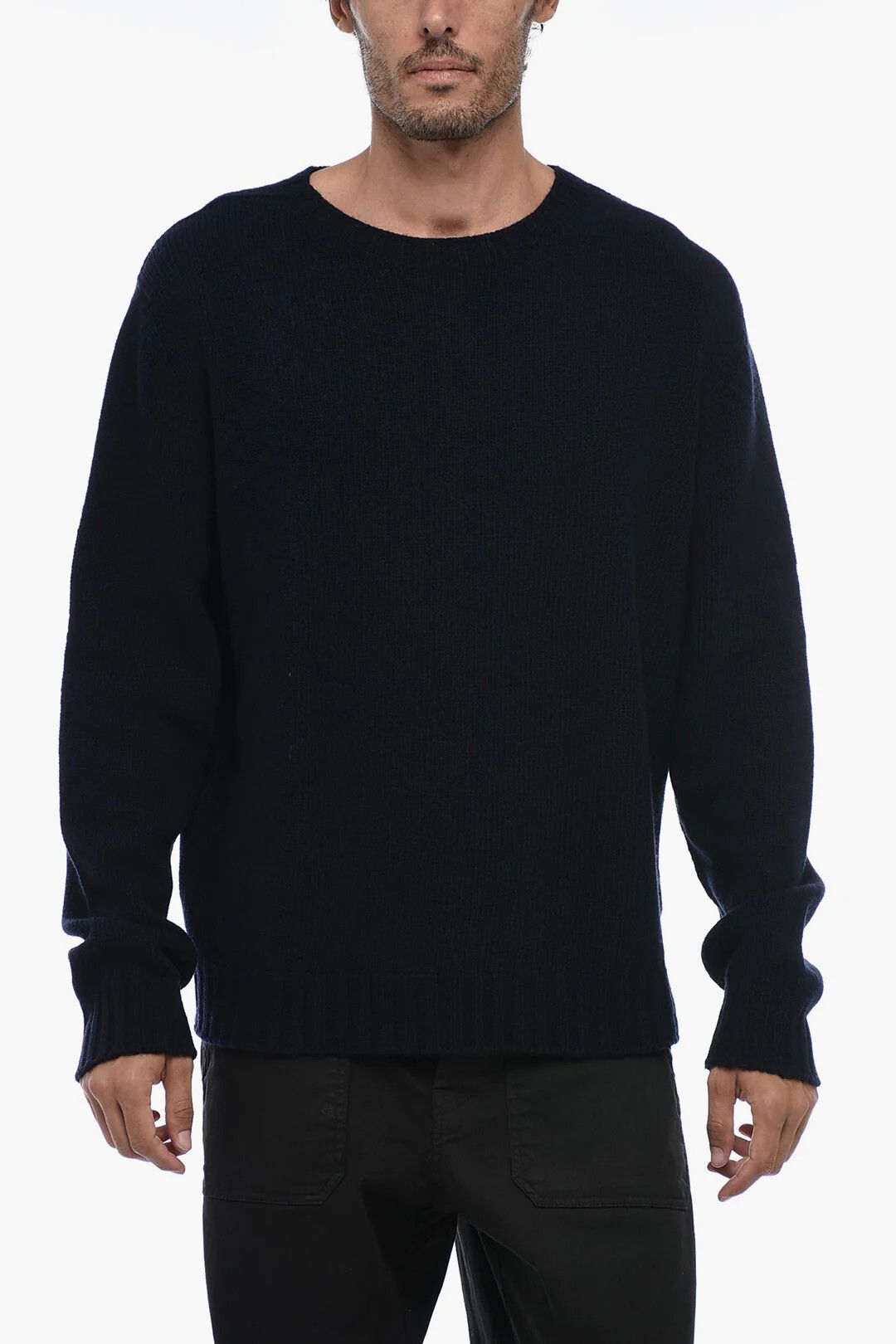 Palm Angels og1mm0326 Wool-Blend Sweater in Blue Size US M / EU 48-50 / 2 - 1 Thumbnail