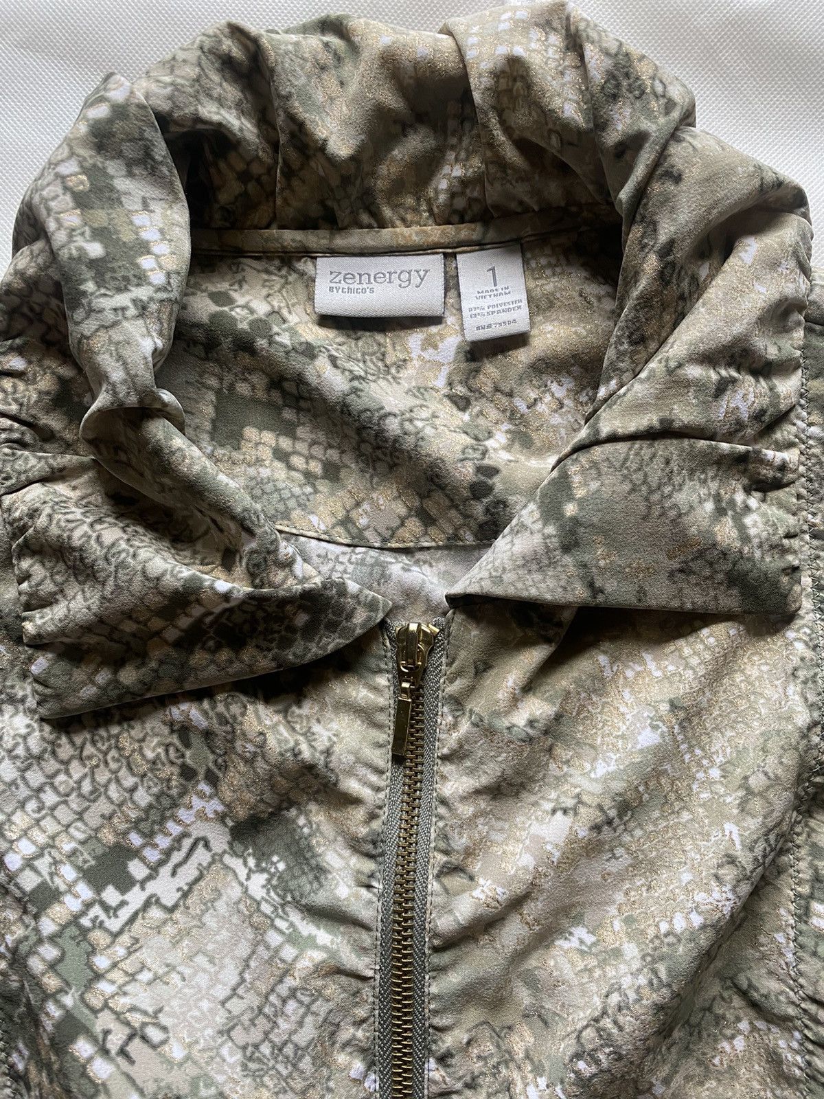 Chicos Zenergy x Chico’s Desert Camouflage lightweight vest 0 Size XS / US 0-2 / IT 36-38 - 7 Thumbnail