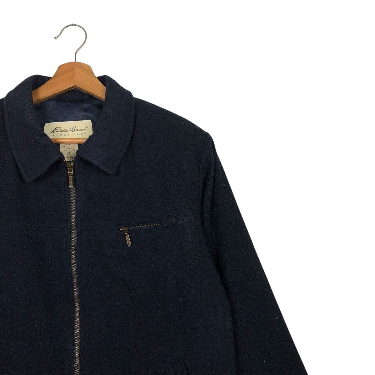 Vintage 🔥VINTAGE ZIPPER WOOL CROPPED JACKET EDDIE BAUER ISSEY MIYAKE Size S / US 4 / IT 40 - 8 Thumbnail