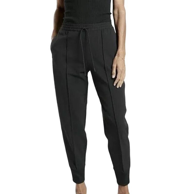 Athleta Endeavor Jogger Pants Tapered Pleated Twill Black 24