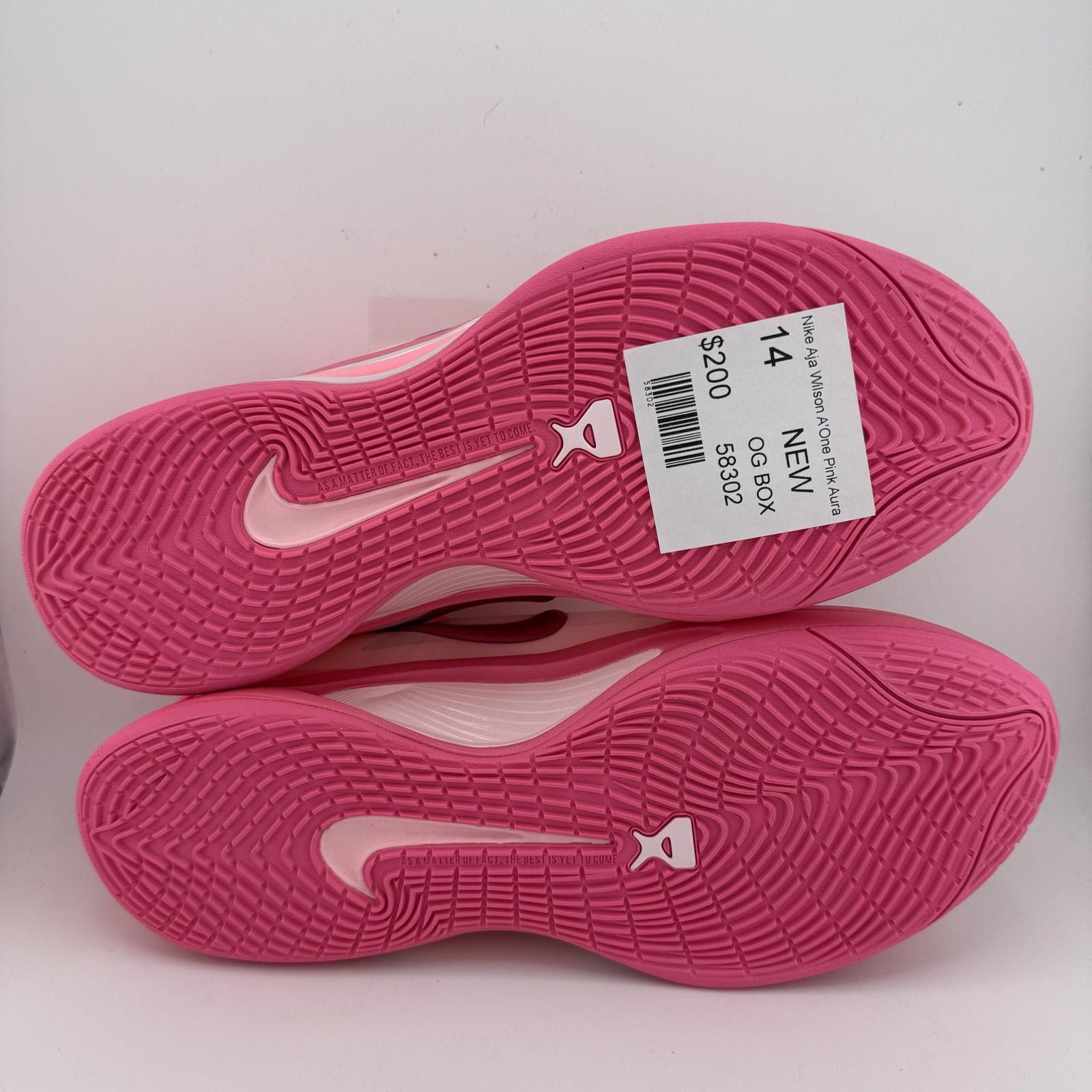 Nike Nike Aja Wilson A'One Pink Aura US 14 New FZ8605-601 Size US 14 / EU 47 - 6 Thumbnail