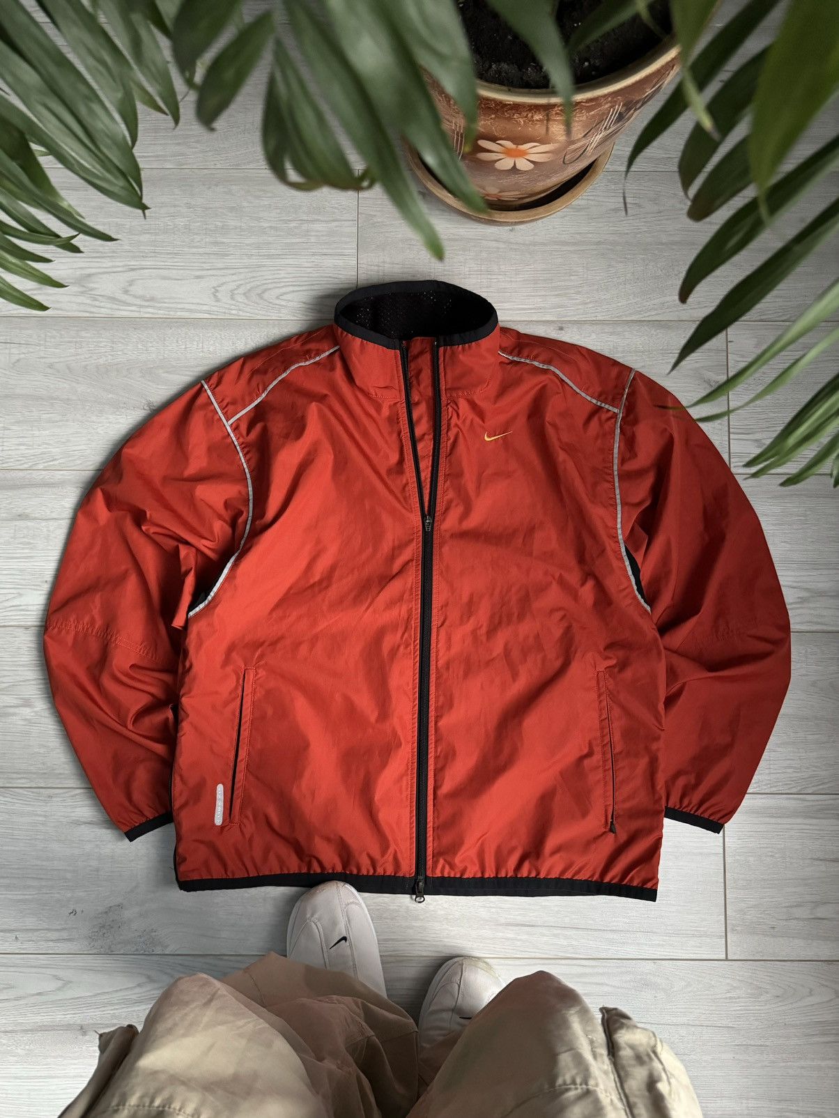 Nike × Vintage Vintage Nike Swoosh Track Jacket 90’s Size US L / EU 52-54 / 3 - 1 Thumbnail