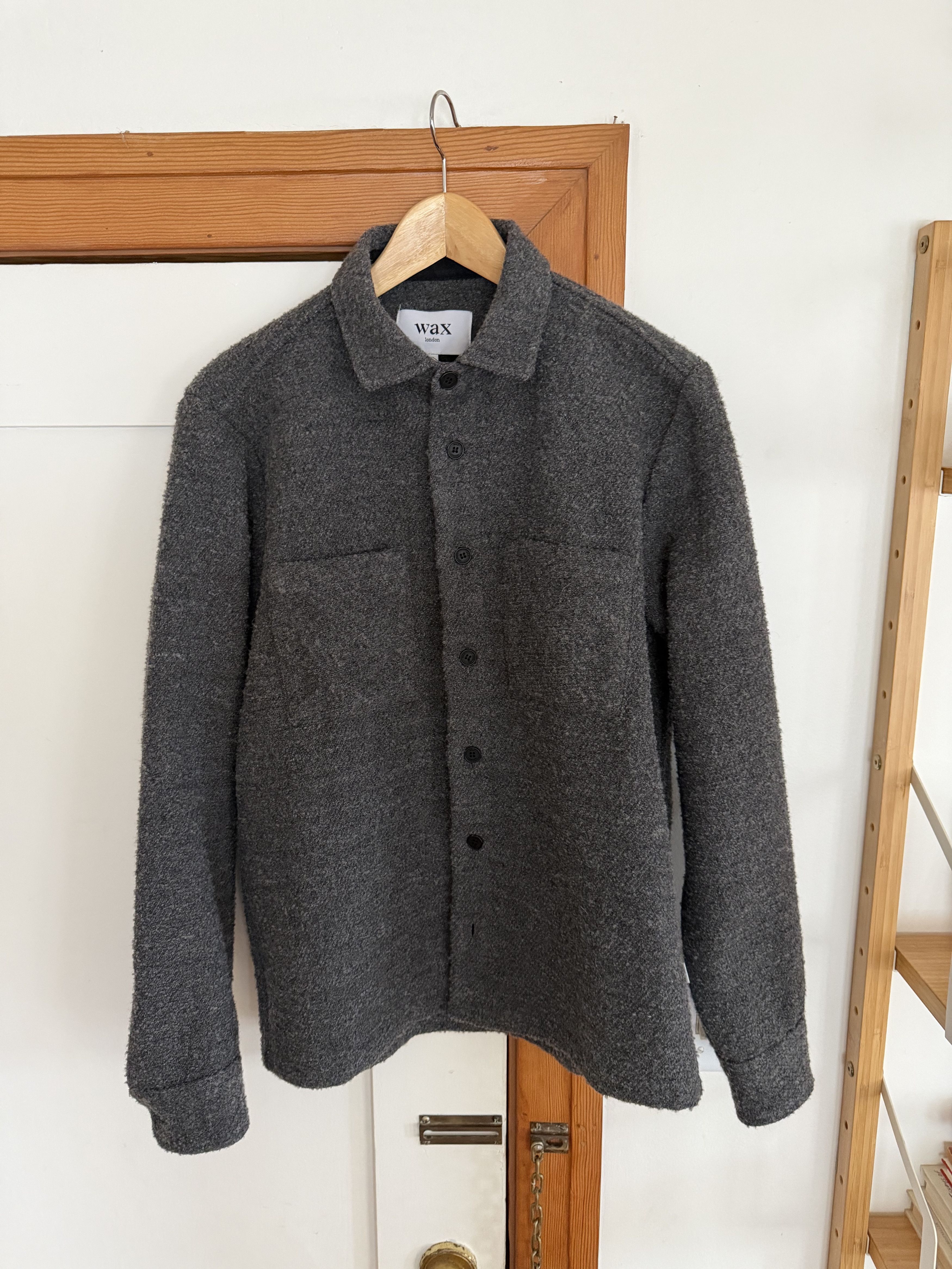 Wax London Whiting Overshirt Bolt Gray
