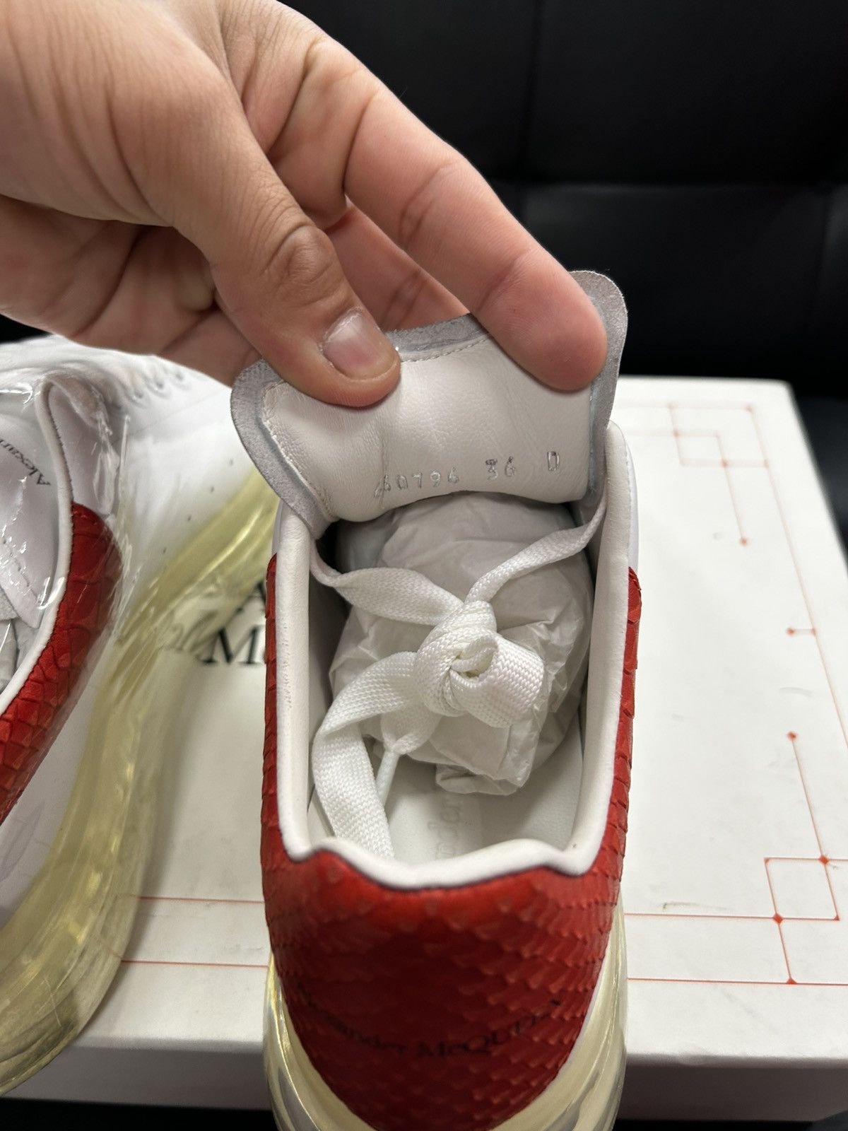 Alexander McQueen Alexander mcqueen red croc Size US 6 / IT 36 - 6 Thumbnail