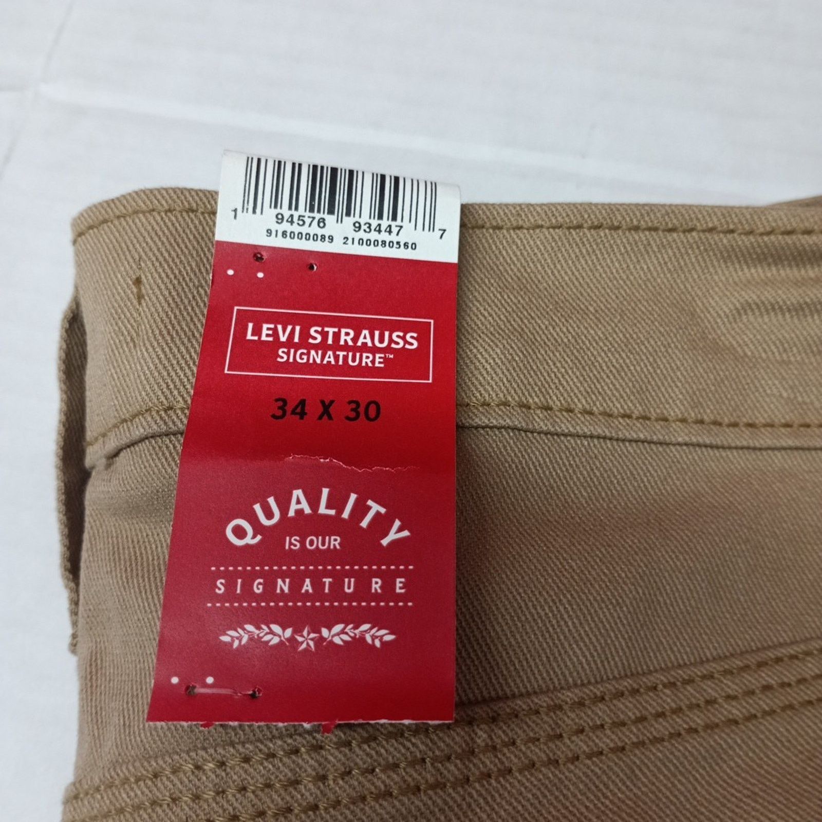 Levi's Signature By Levi Strauss Carpenter Jeans Men's 34x30 Brown Size US 34 / EU 50 - 2 Thumbnail