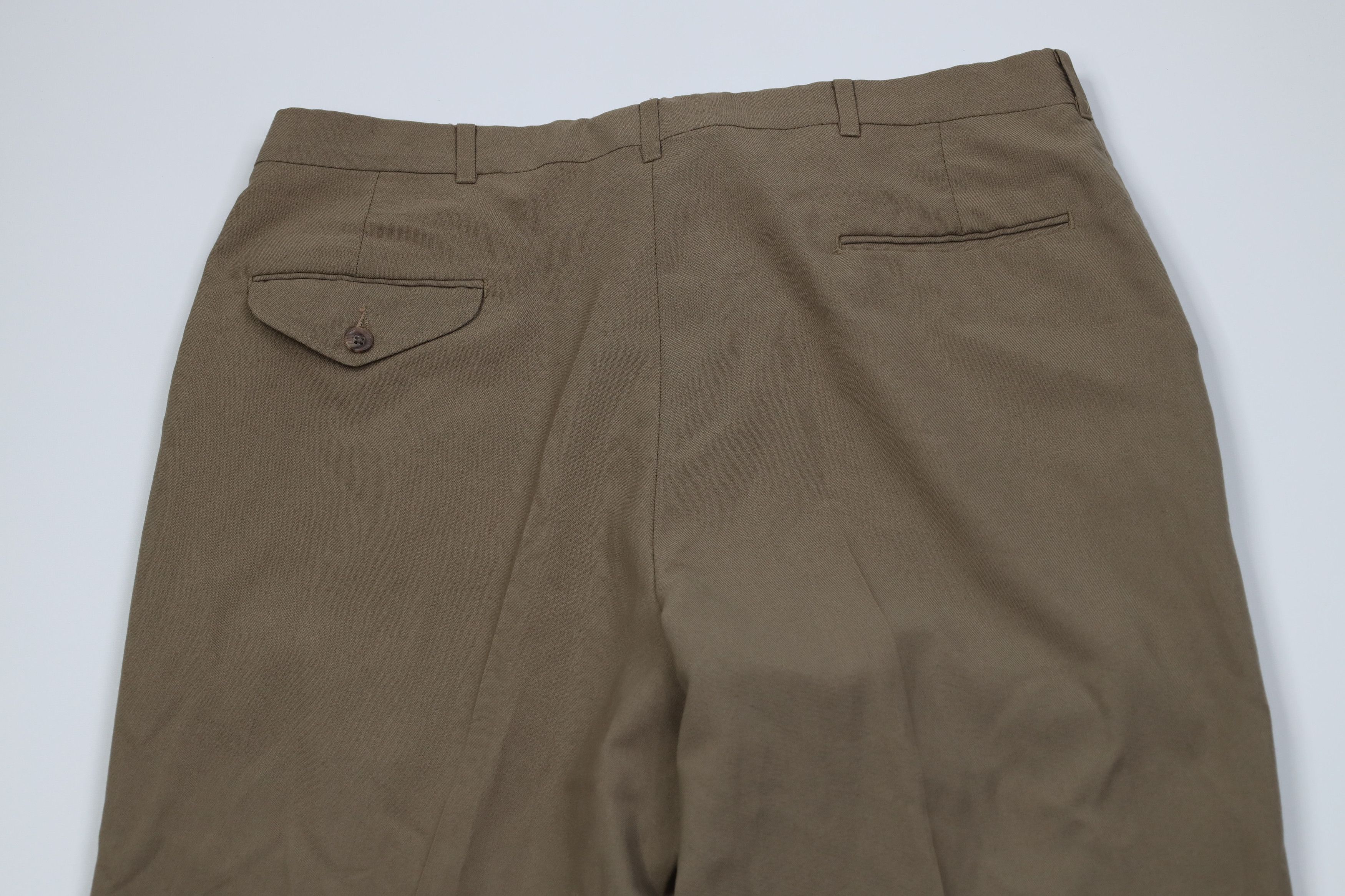 Vintage Vintage 90s Streetwear Wool Blend Knit Wide Leg Chino Pants Size US 36 / EU 52 - 11 Thumbnail