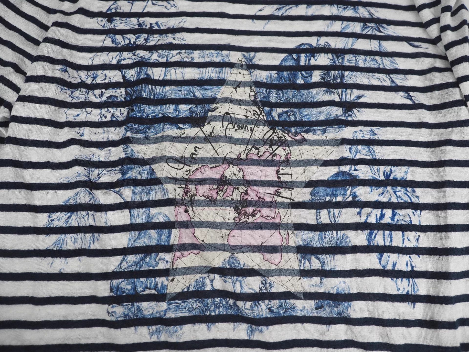 Dior DIOR Women's Blue and White Striped Knit Sweater Size S / US 4 / IT 40 - 4 Thumbnail