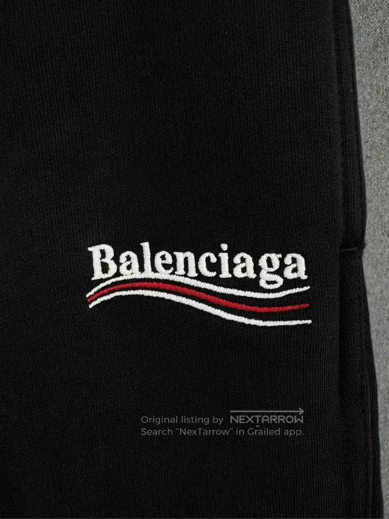 Balenciaga Balenciaga size XS Wave Cola Embroidered Logo Pants Size US 27 - 3 Thumbnail